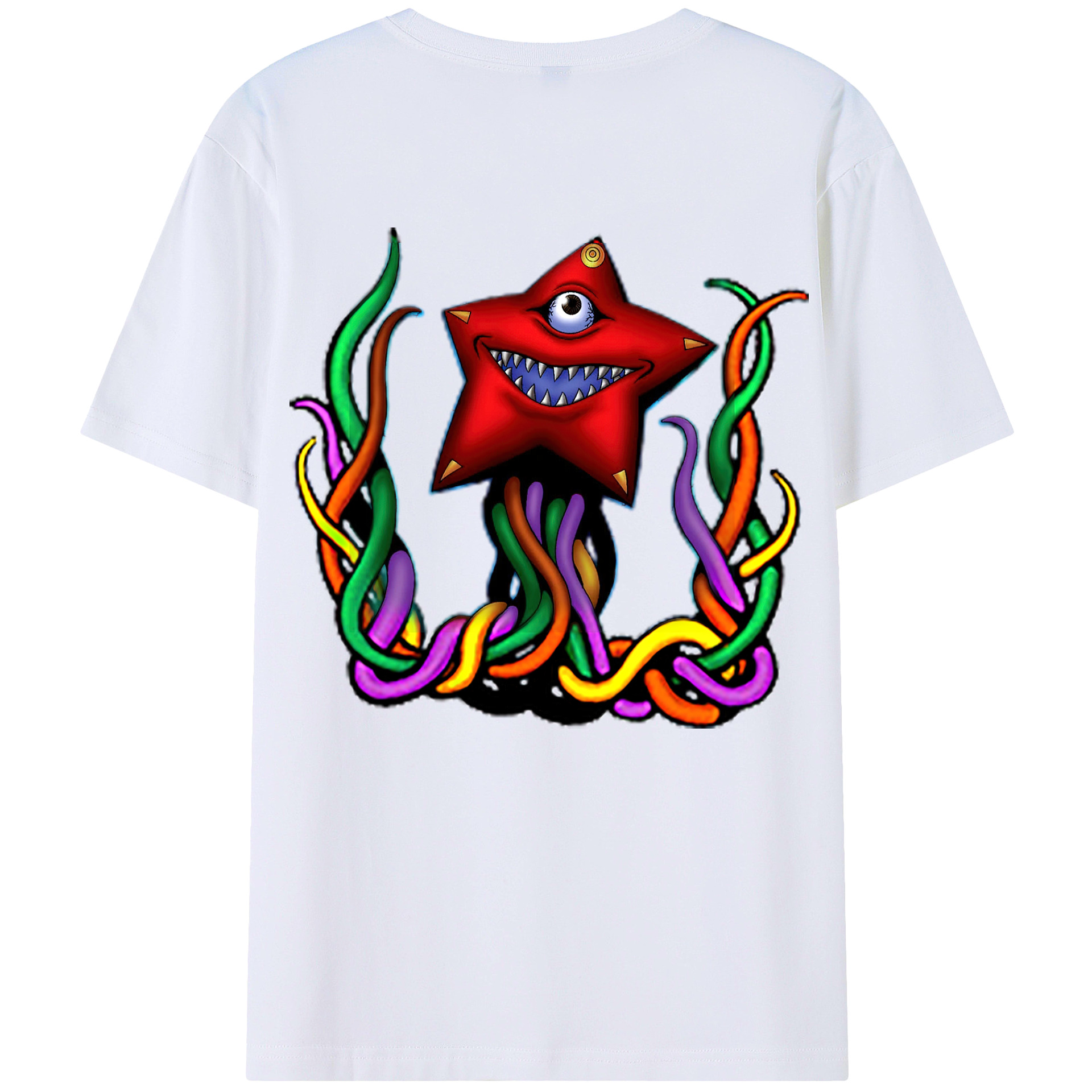 （画像用） 遊☆戯☆王 Yu-Gi-Oh! 綿100％ メンズ半袖Tシャツ（バックプリント） 通気性