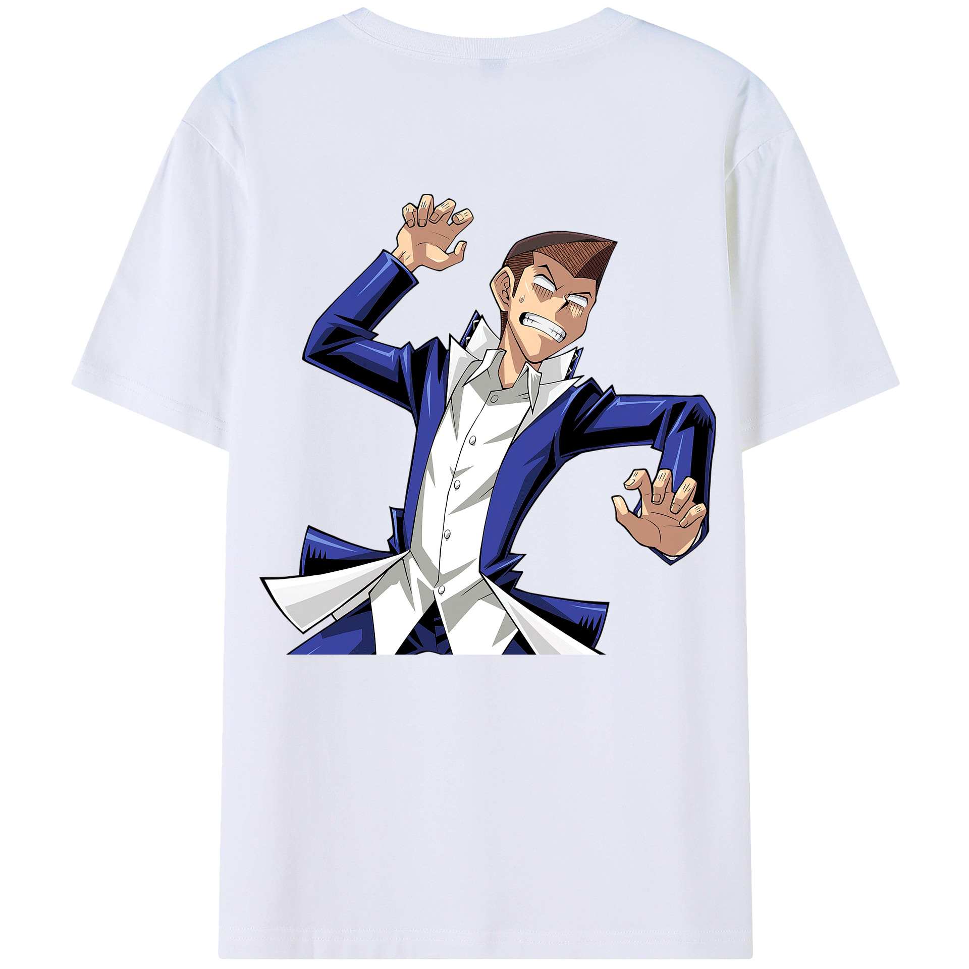 （画像用） 遊☆戯☆王 Yu-Gi-Oh! 綿100％ メンズ半袖Tシャツ（バックプリント） 通気性