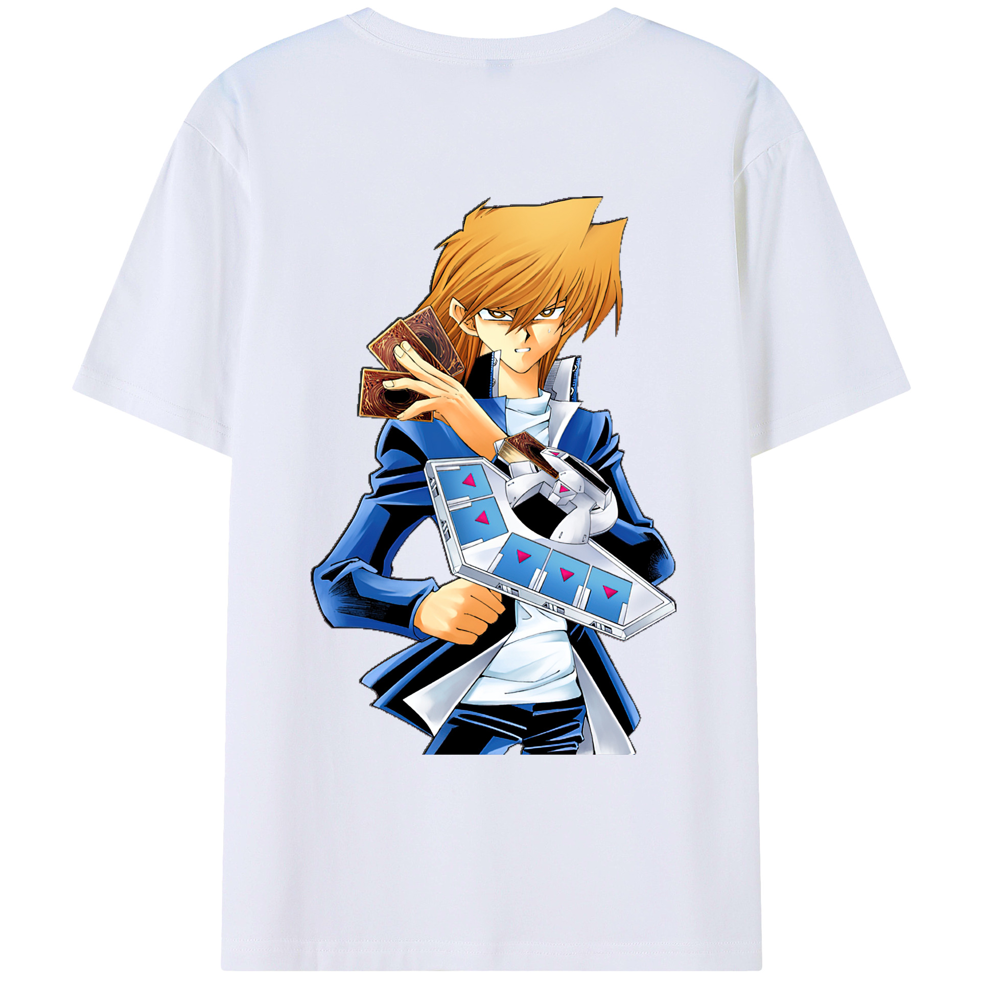 （画像用） 遊☆戯☆王 Yu-Gi-Oh! 綿100％ メンズ半袖Tシャツ（バックプリント） 通気性