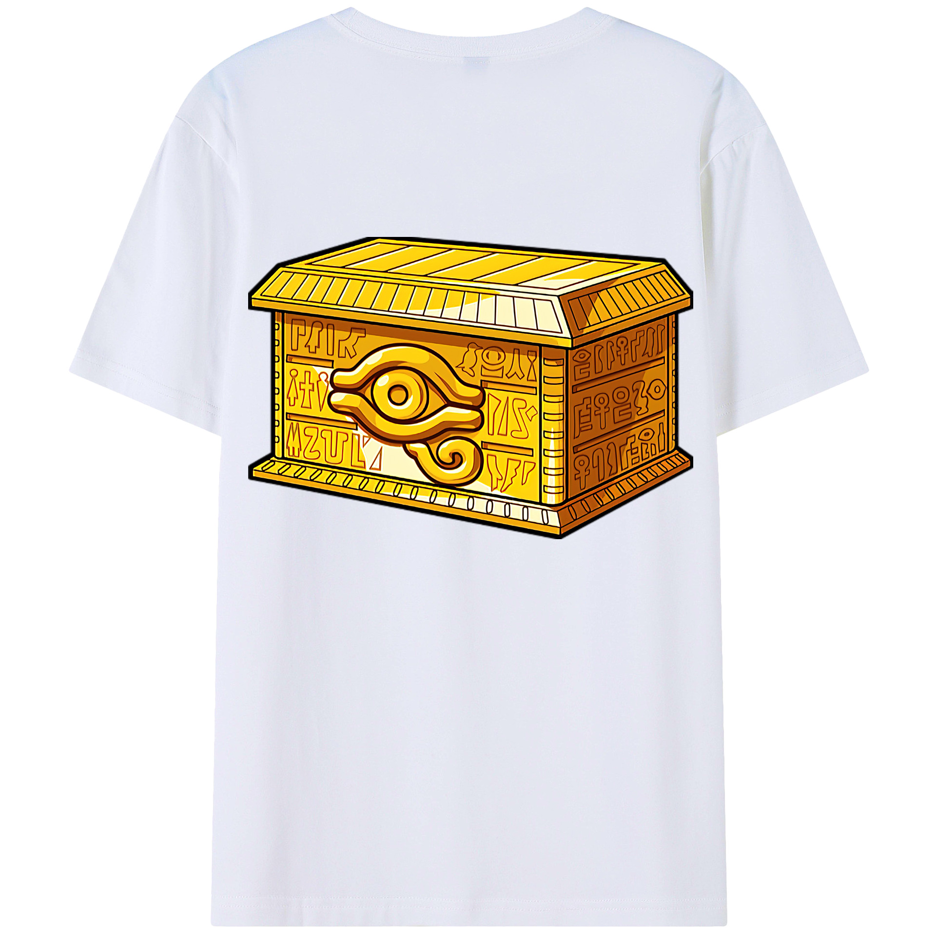 （画像用） 遊☆戯☆王 Yu-Gi-Oh! 綿100％ メンズ半袖Tシャツ（バックプリント） 通気性