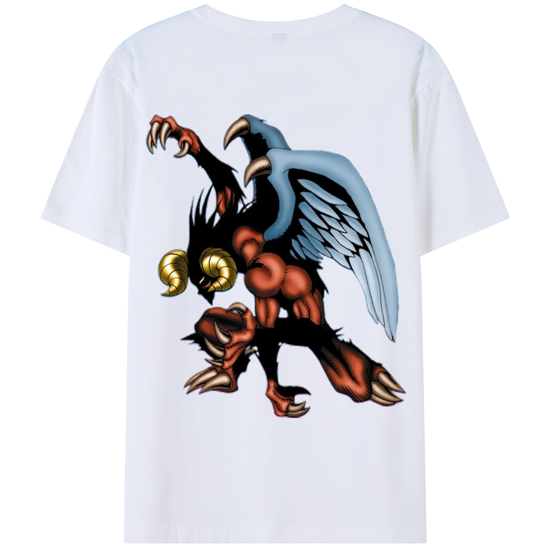 （画像用） 遊☆戯☆王 Yu-Gi-Oh! 綿100％ メンズ半袖Tシャツ（バックプリント） 通気性