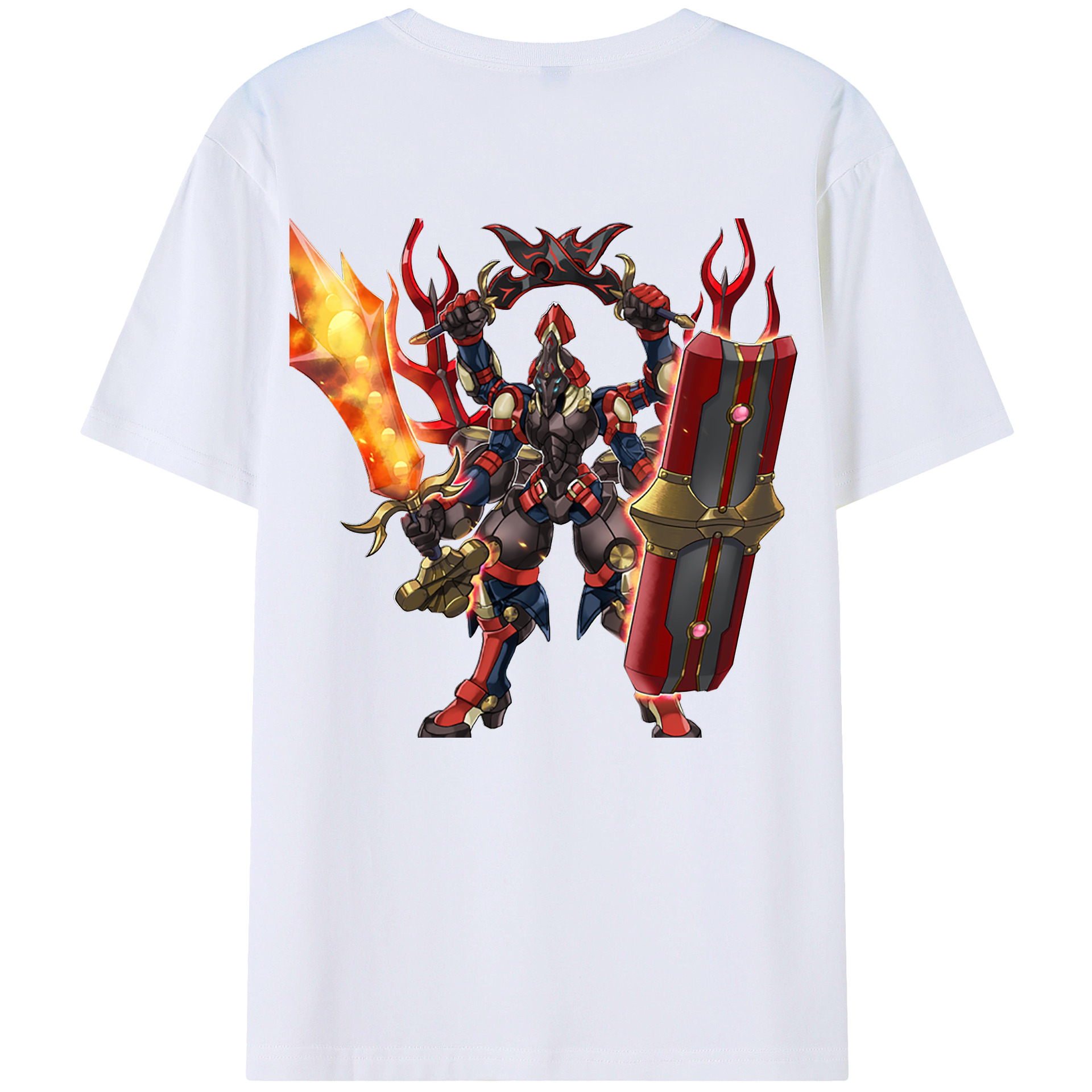 （画像用） 遊☆戯☆王 Yu-Gi-Oh! 綿100％ メンズ半袖Tシャツ（バックプリント） 通気性
