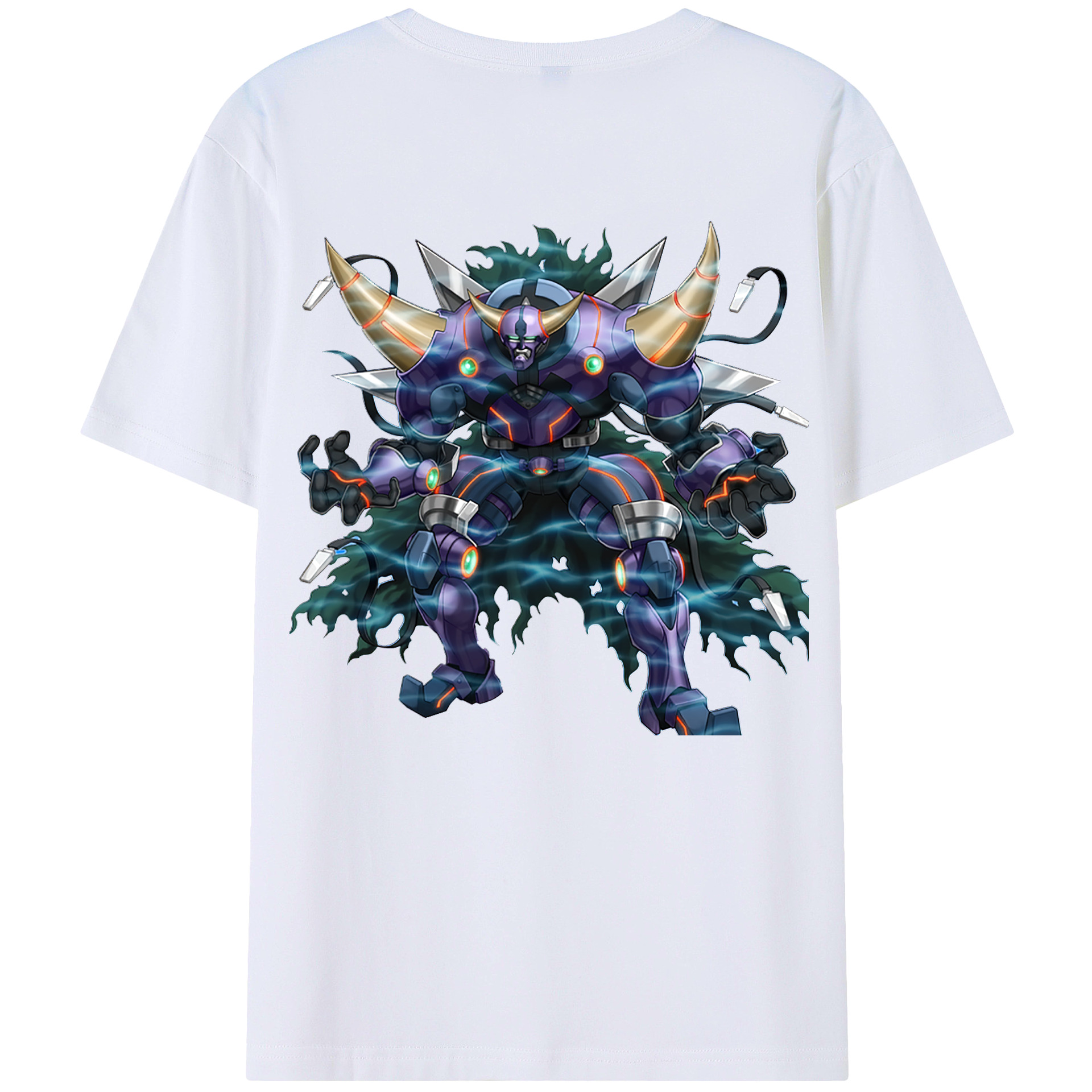 （画像用） 遊☆戯☆王 Yu-Gi-Oh! 綿100％ メンズ半袖Tシャツ（バックプリント） 通気性