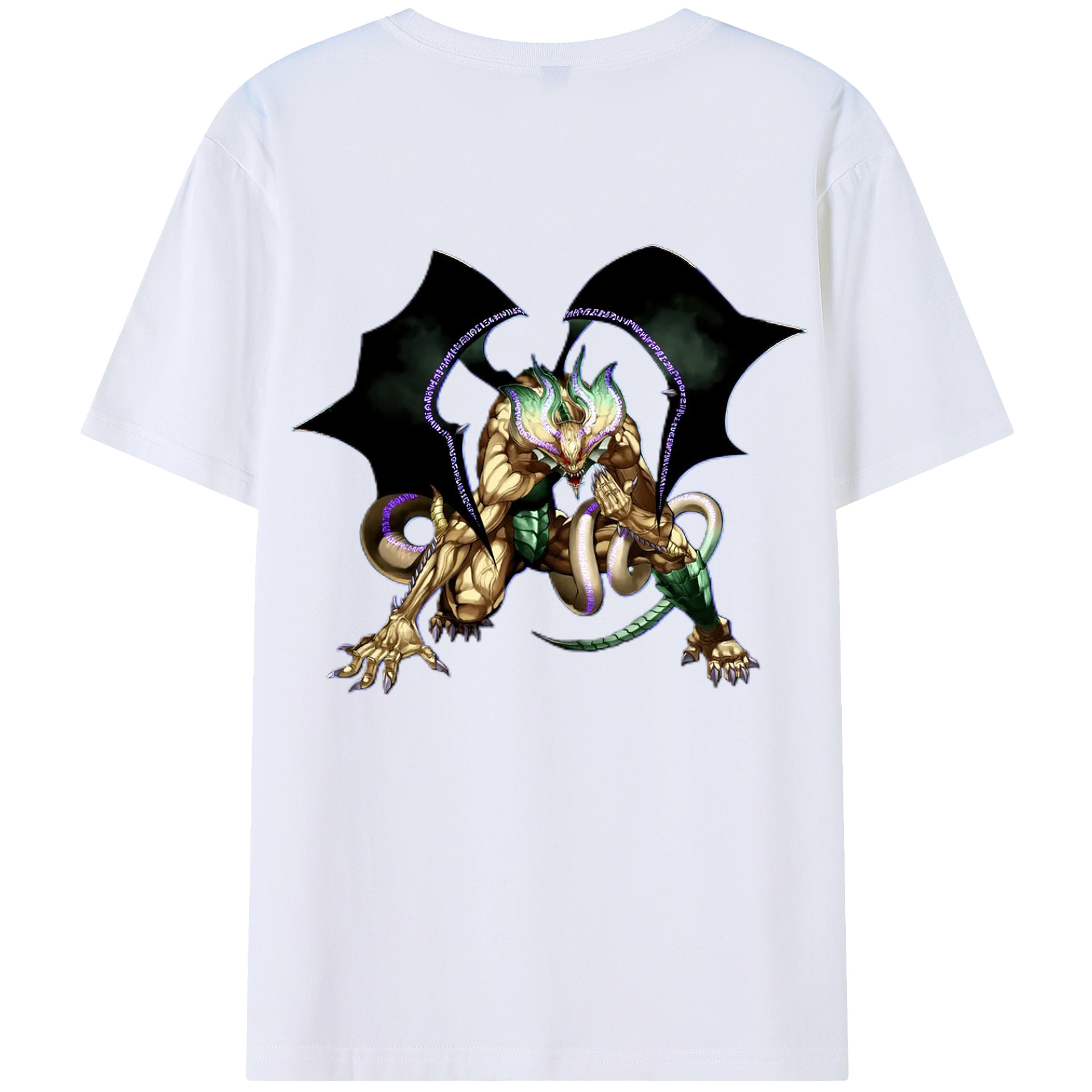 （画像用） 遊☆戯☆王 Yu-Gi-Oh! 綿100％ メンズ半袖Tシャツ（バックプリント） 通気性