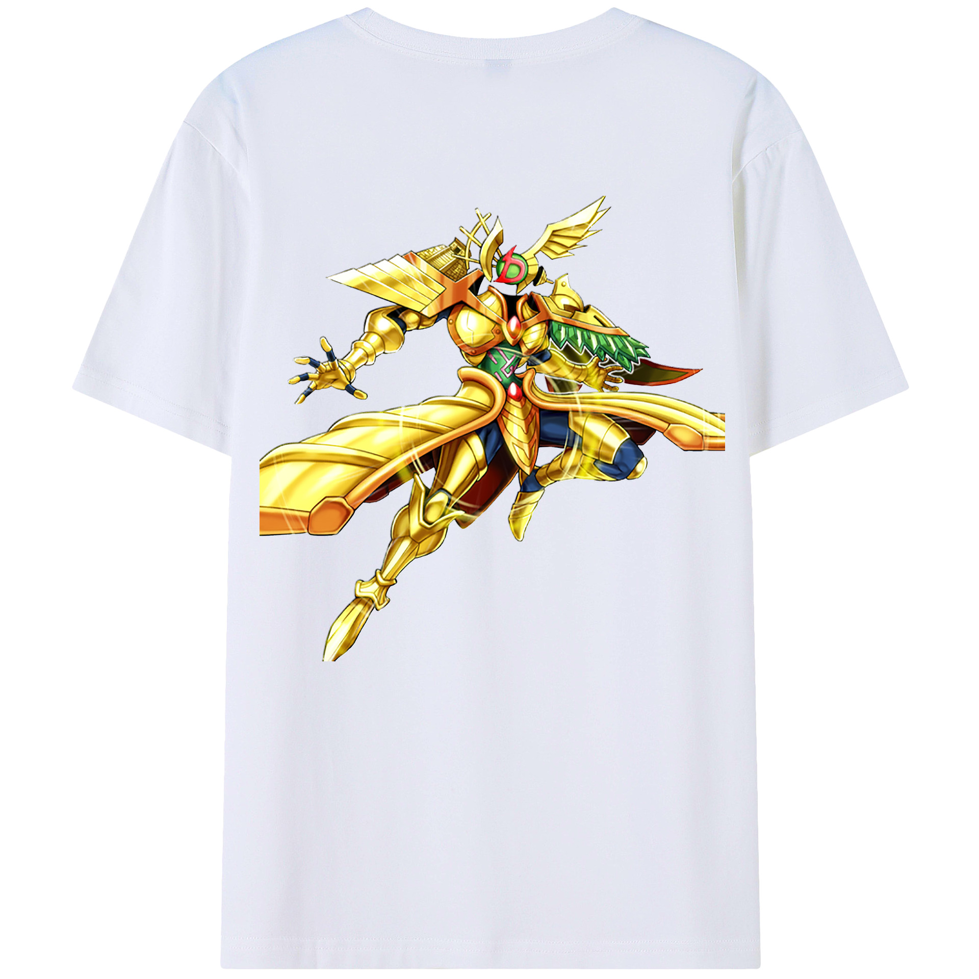 （画像用） 遊☆戯☆王 Yu-Gi-Oh! 綿100％ メンズ半袖Tシャツ（バックプリント） 通気性