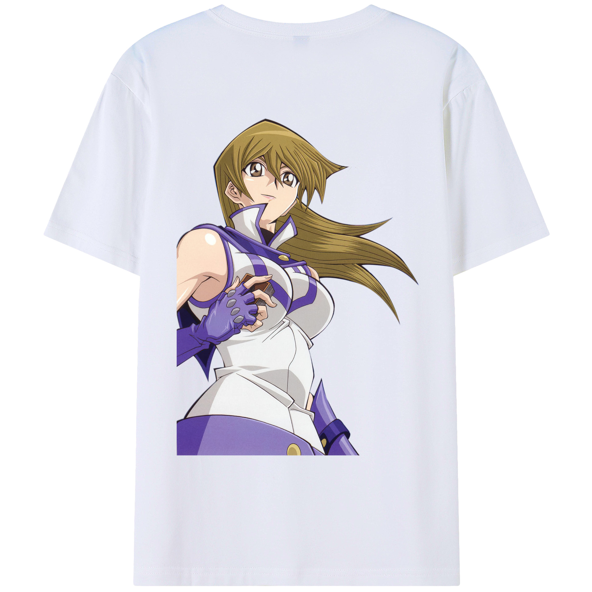 （画像用） 遊☆戯☆王 Yu-Gi-Oh! 綿100％ メンズ半袖Tシャツ（バックプリント） 通気性