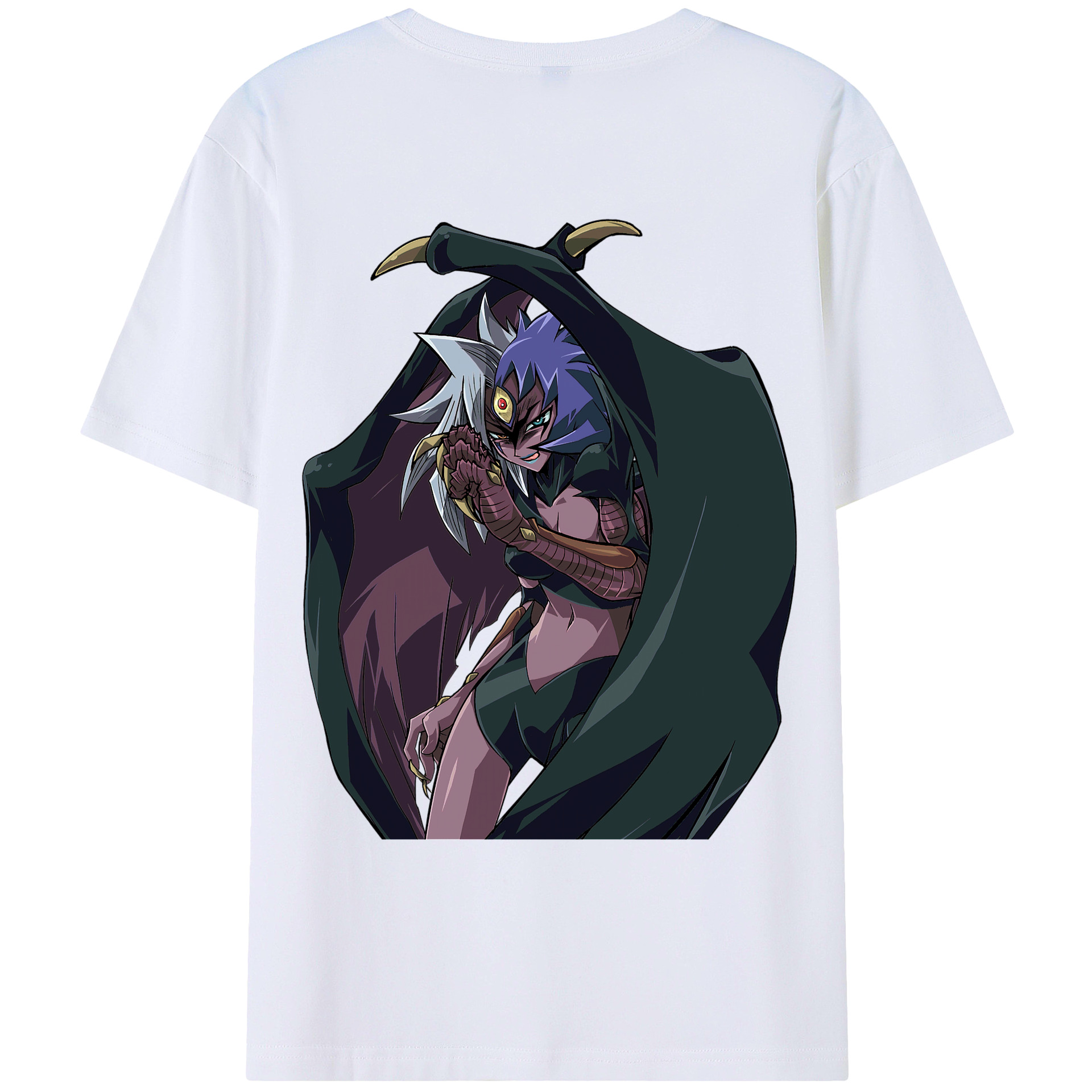 （画像用） 遊☆戯☆王 Yu-Gi-Oh! 綿100％ メンズ半袖Tシャツ（バックプリント） 通気性