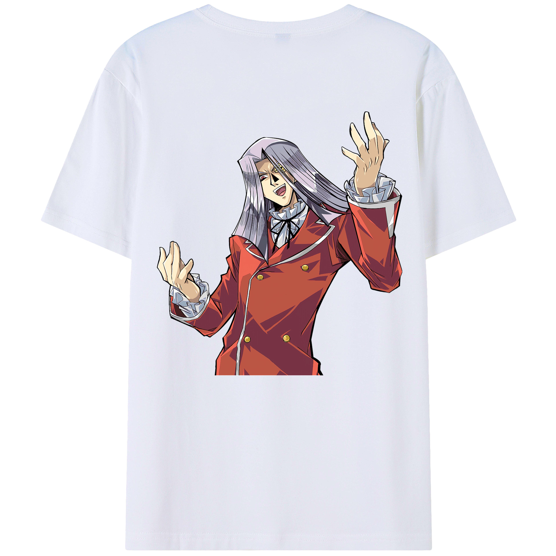 （画像用） 遊☆戯☆王 Yu-Gi-Oh! 綿100％ メンズ半袖Tシャツ（バックプリント） 通気性