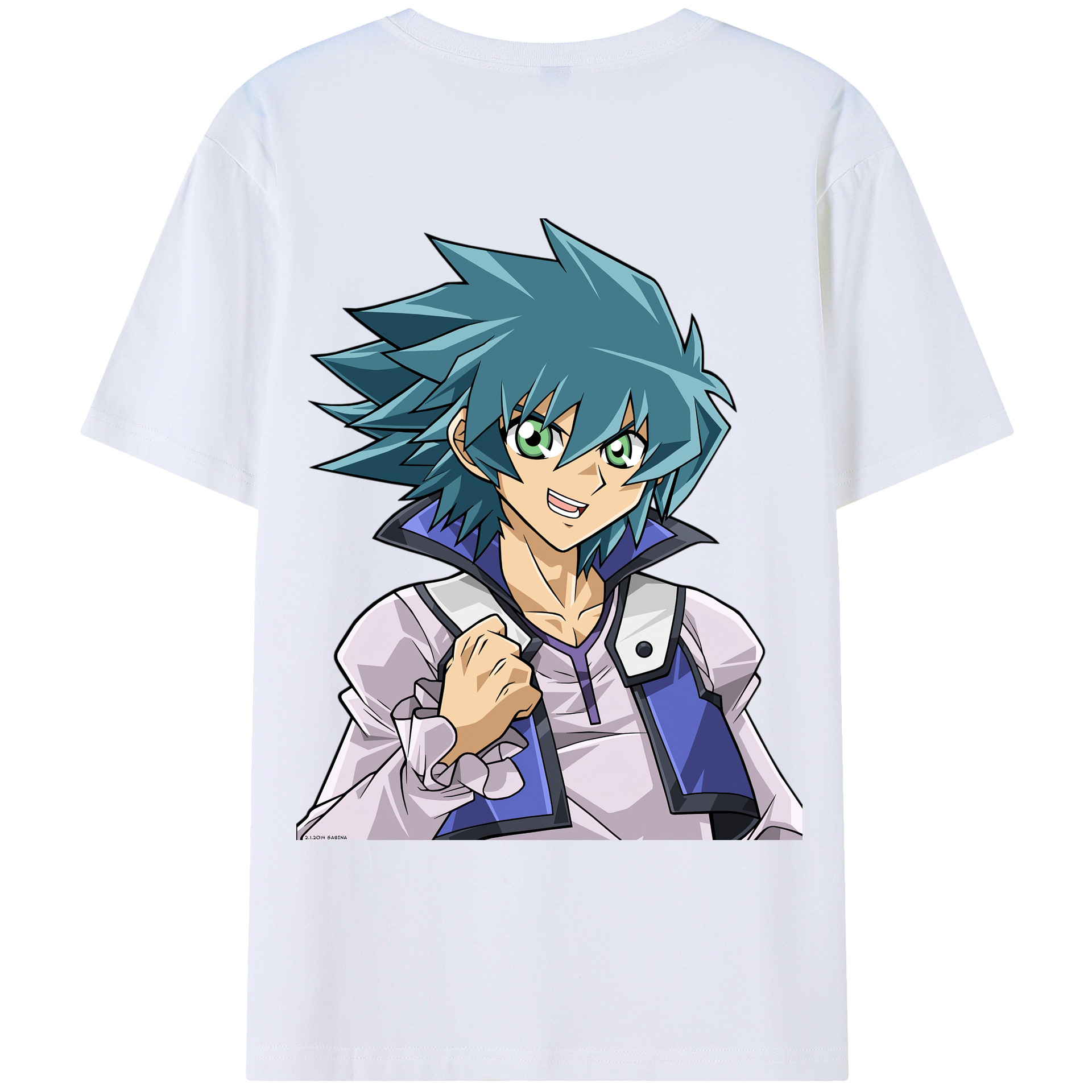 （画像用） 遊☆戯☆王 Yu-Gi-Oh! 綿100％ メンズ半袖Tシャツ（バックプリント） 通気性