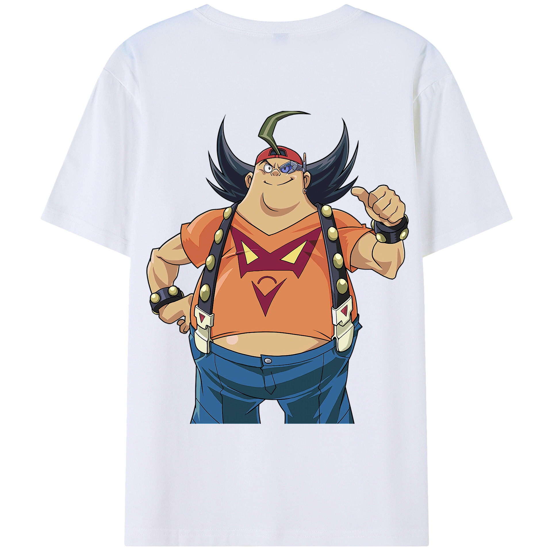 （画像用） 遊☆戯☆王 Yu-Gi-Oh! 綿100％ メンズ半袖Tシャツ（バックプリント） 通気性