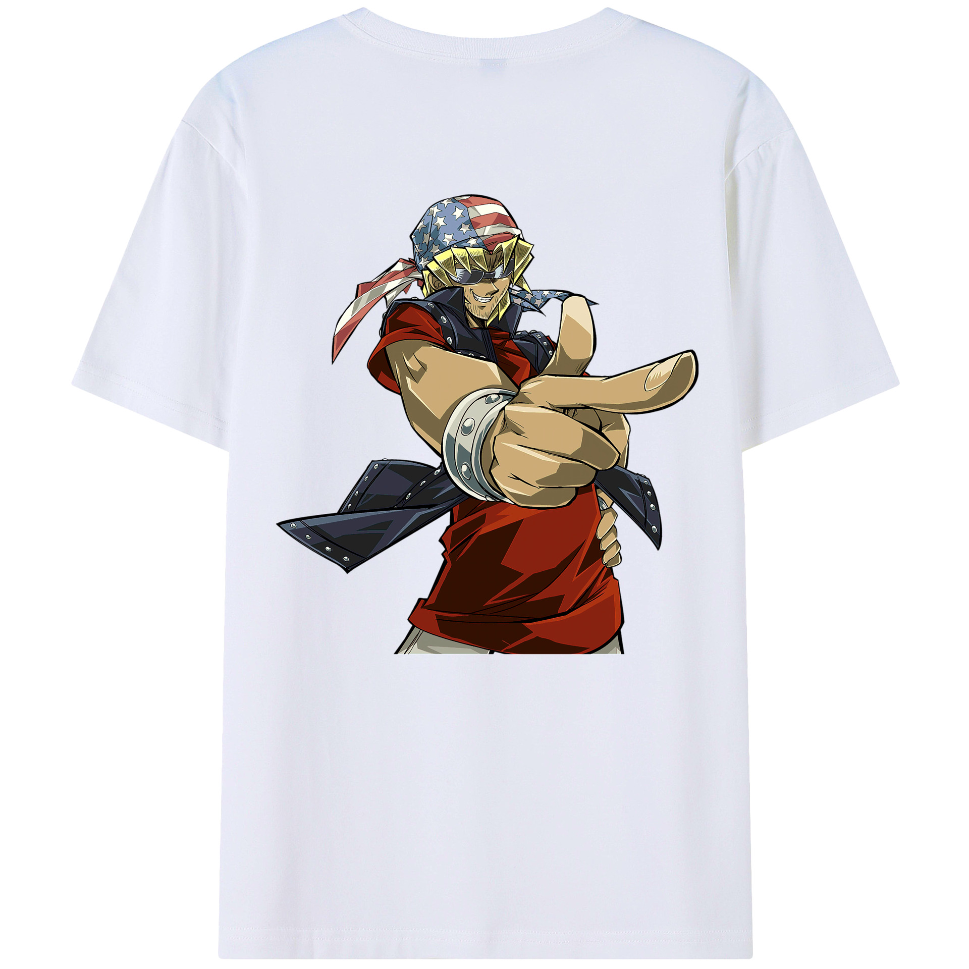 （画像用） 遊☆戯☆王 Yu-Gi-Oh! 綿100％ メンズ半袖Tシャツ（バックプリント） 通気性