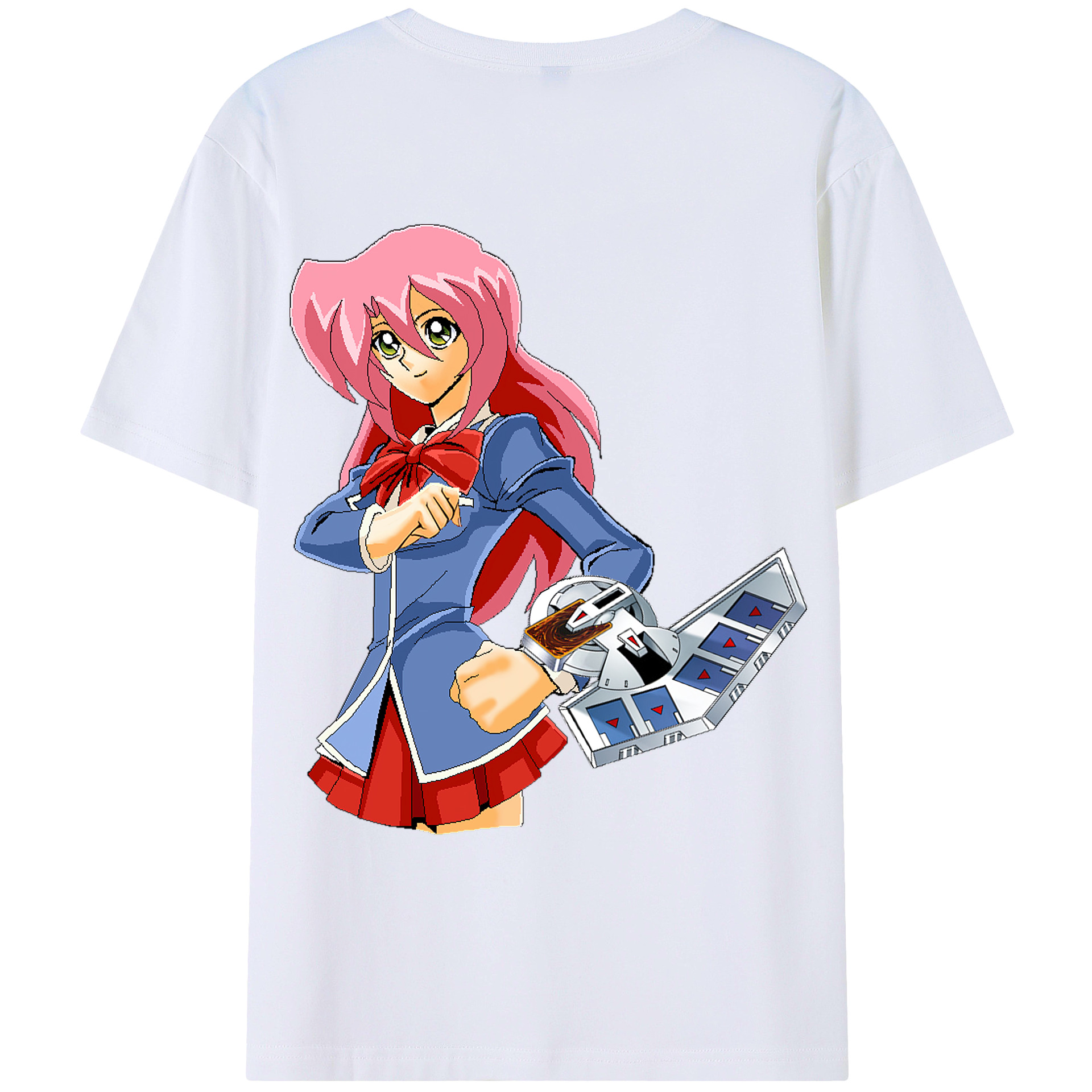 （画像用） 遊☆戯☆王 Yu-Gi-Oh! 綿100％ メンズ半袖Tシャツ（バックプリント） 通気性