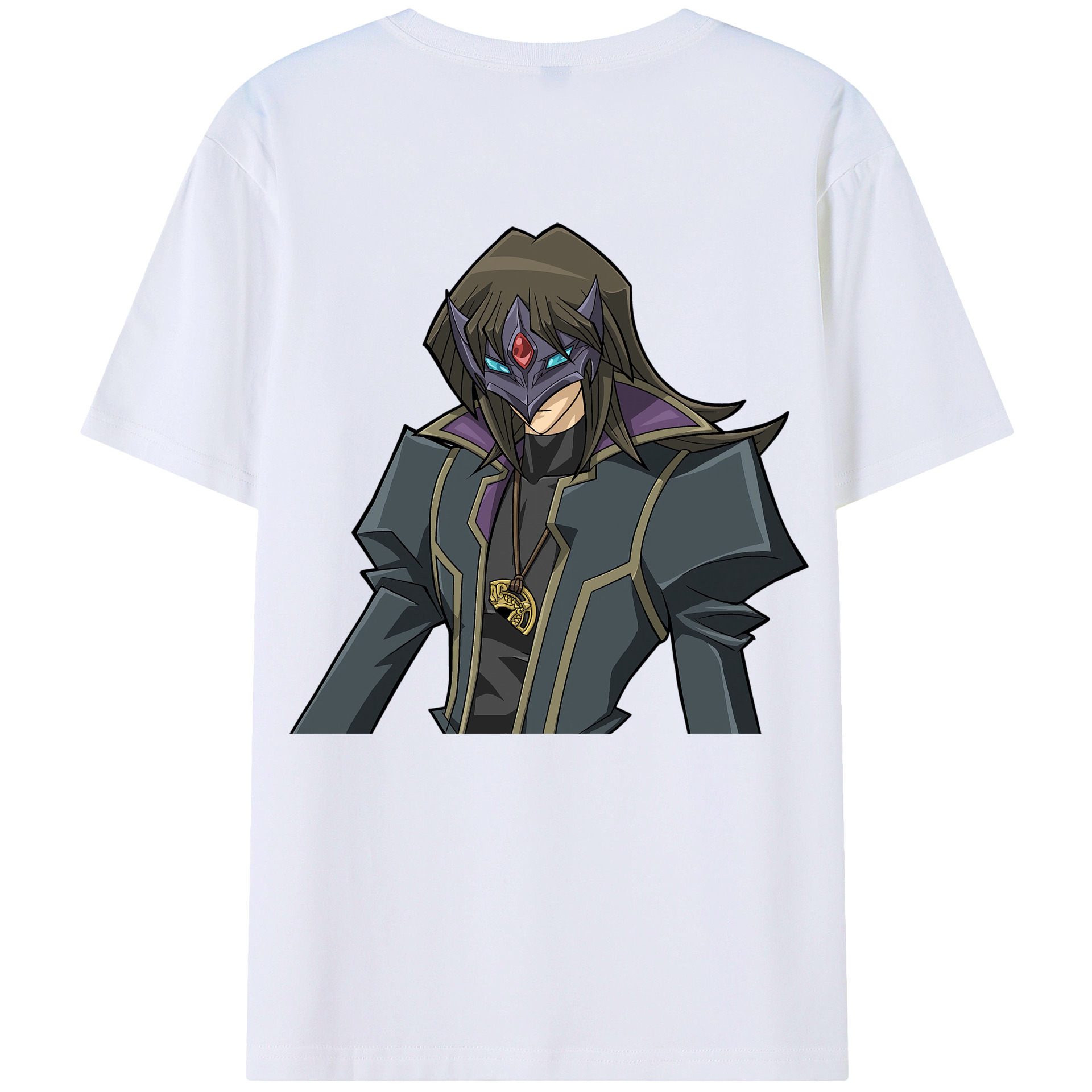 （画像用） 遊☆戯☆王 Yu-Gi-Oh! 綿100％ メンズ半袖Tシャツ（バックプリント） 通気性