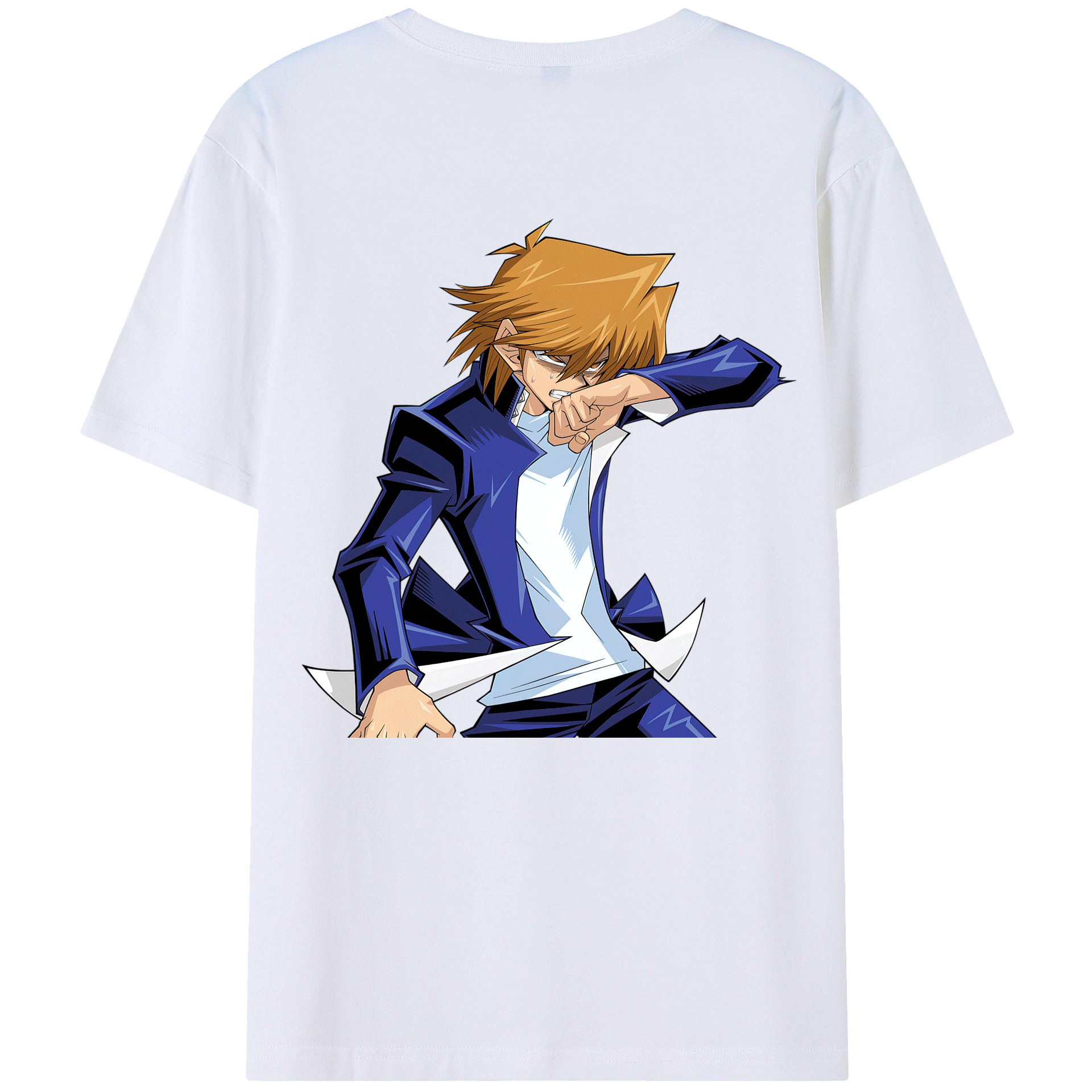 （画像用） 遊☆戯☆王 Yu-Gi-Oh! 綿100％ メンズ半袖Tシャツ（バックプリント） 通気性