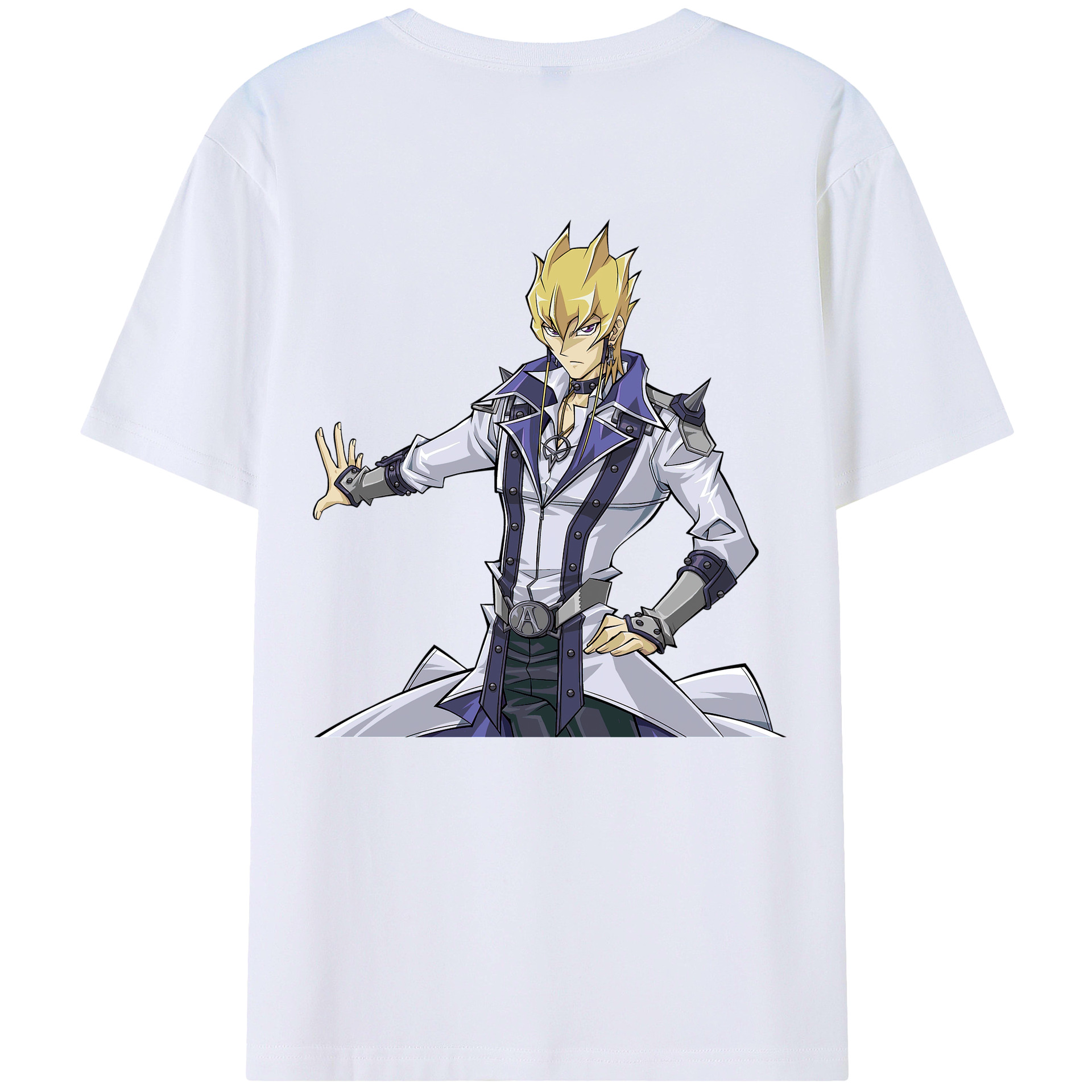 （画像用） 遊☆戯☆王 Yu-Gi-Oh! 綿100％ メンズ半袖Tシャツ（バックプリント） 通気性