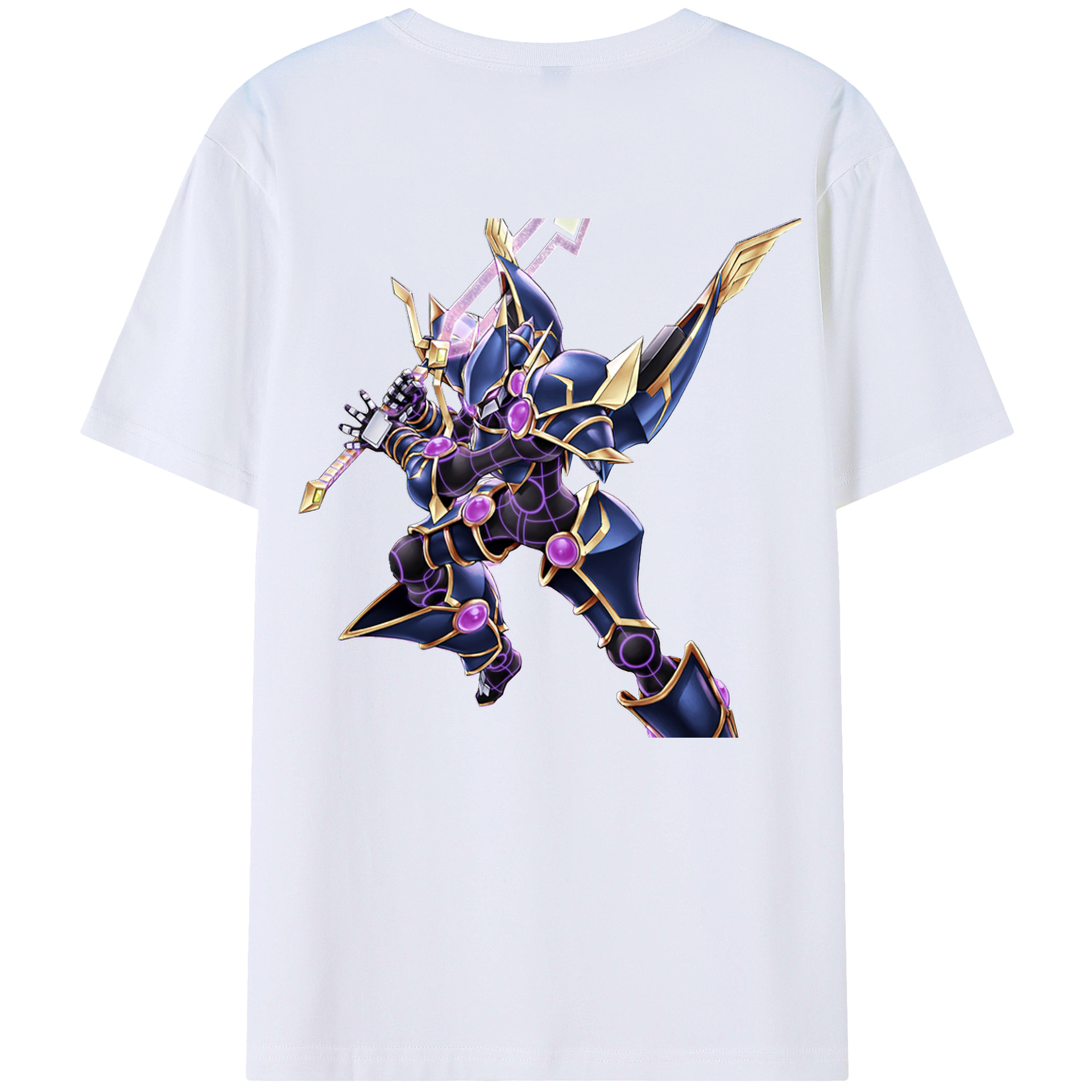 （画像用） 遊☆戯☆王 Yu-Gi-Oh! 綿100％ メンズ半袖Tシャツ（バックプリント） 通気性