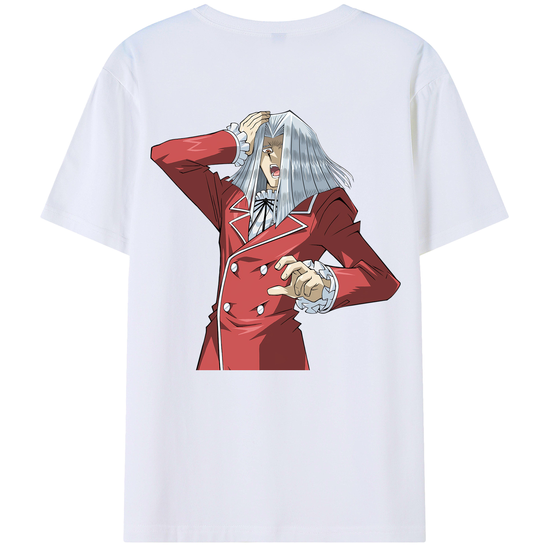 （画像用） 遊☆戯☆王 Yu-Gi-Oh! 綿100％ メンズ半袖Tシャツ（バックプリント） 通気性