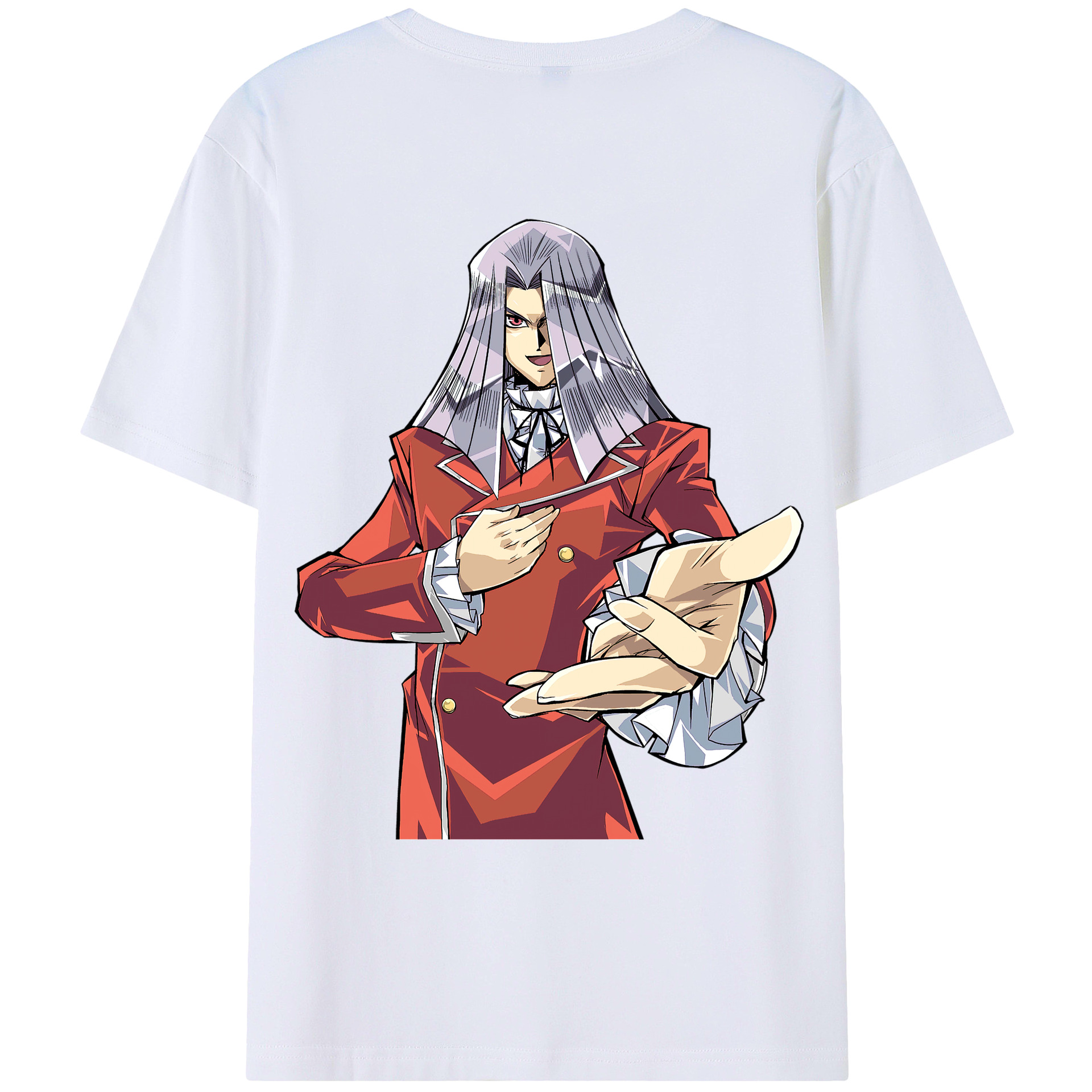 （画像用） 遊☆戯☆王 Yu-Gi-Oh! 綿100％ メンズ半袖Tシャツ（バックプリント） 通気性