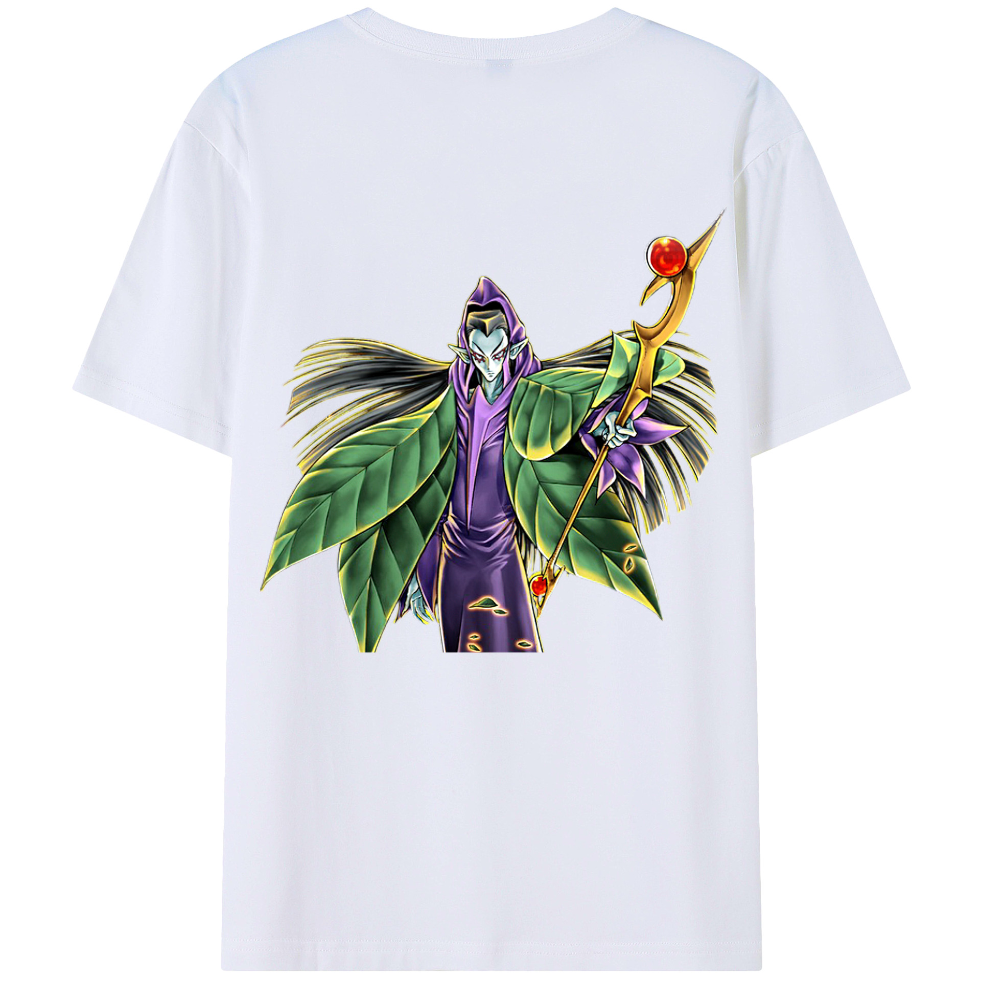 （画像用） 遊☆戯☆王 Yu-Gi-Oh! 綿100％ メンズ半袖Tシャツ（バックプリント） 通気性
