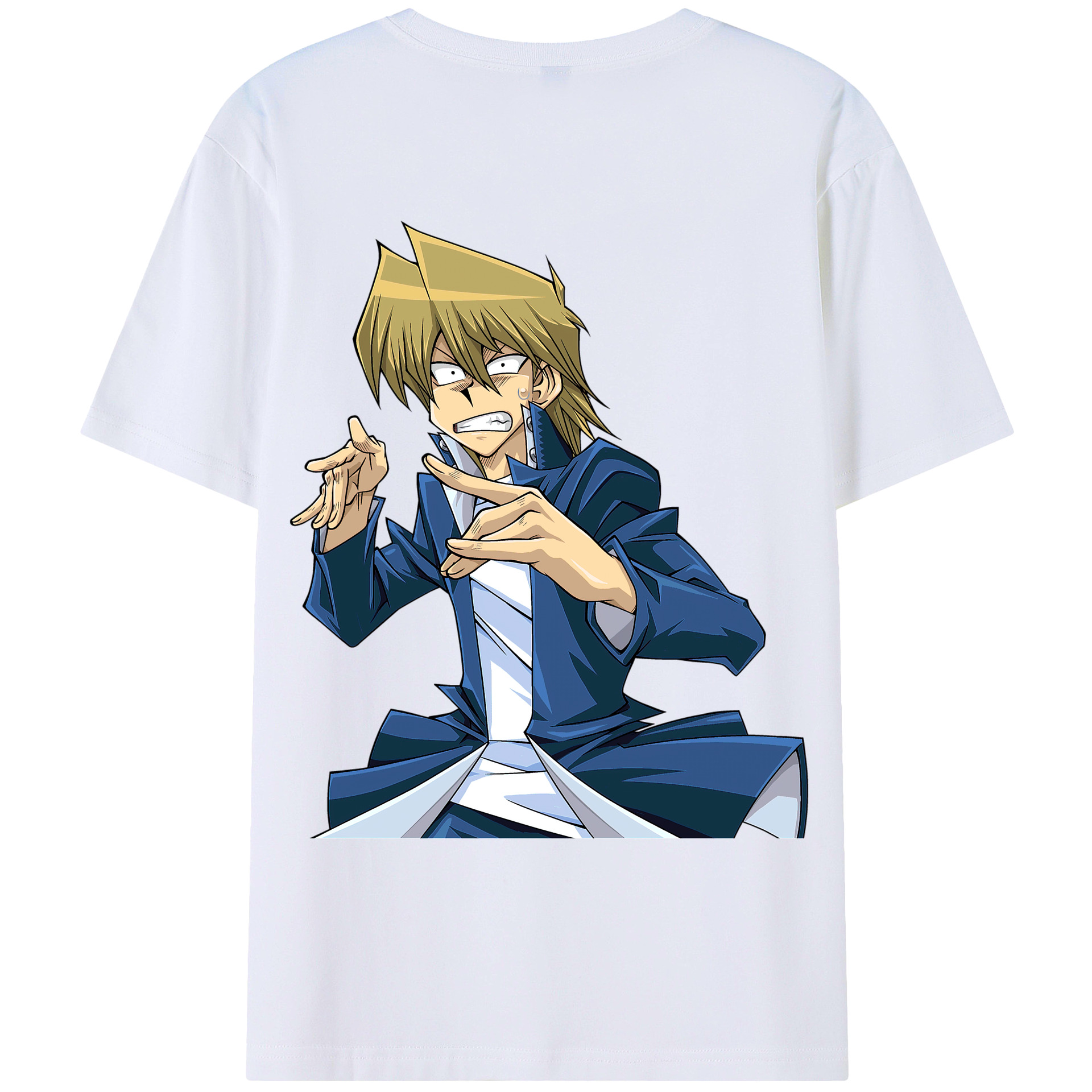 （画像用） 遊☆戯☆王 Yu-Gi-Oh! 綿100％ メンズ半袖Tシャツ（バックプリント） 通気性