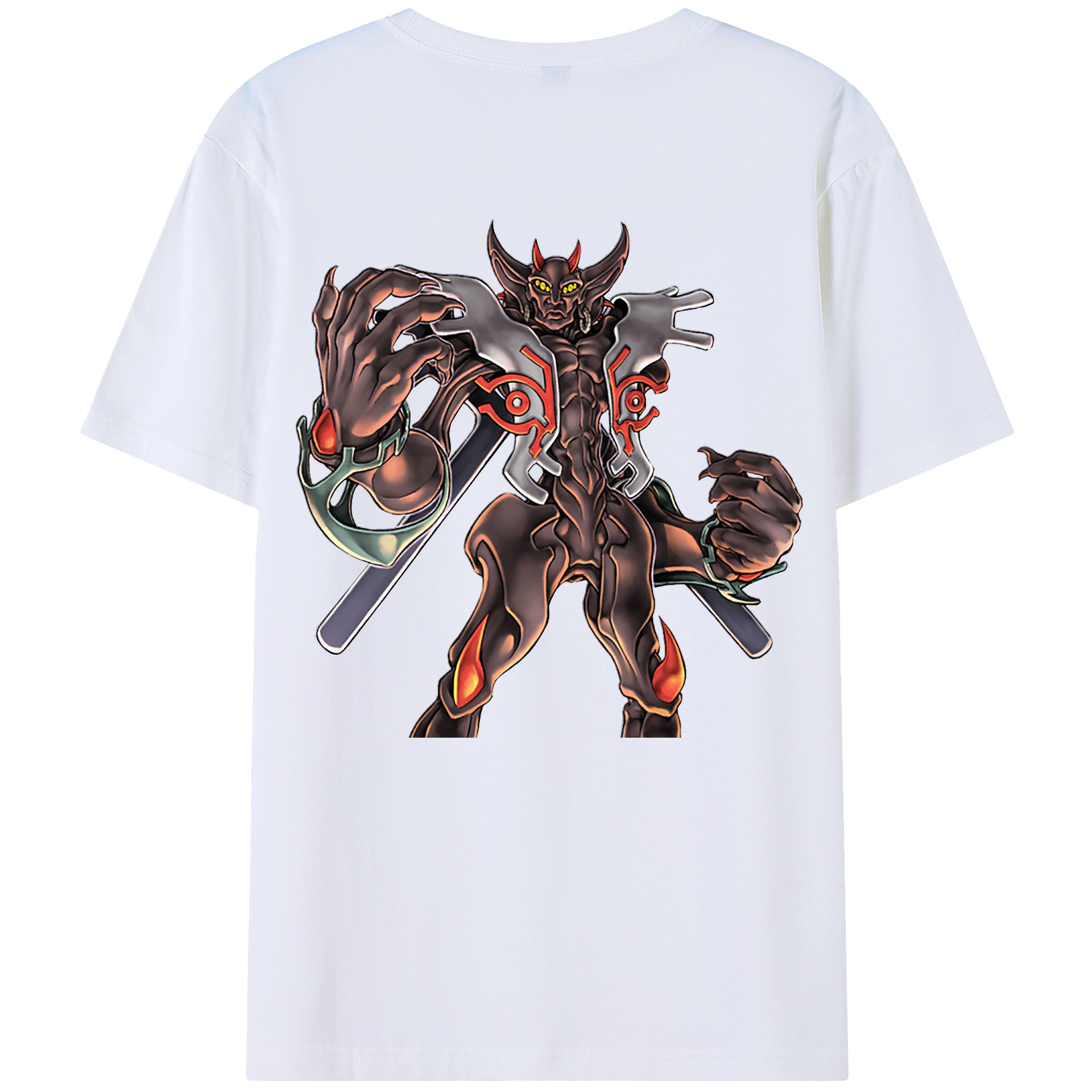 （画像用） 遊☆戯☆王 Yu-Gi-Oh! 綿100％ メンズ半袖Tシャツ（バックプリント） 通気性