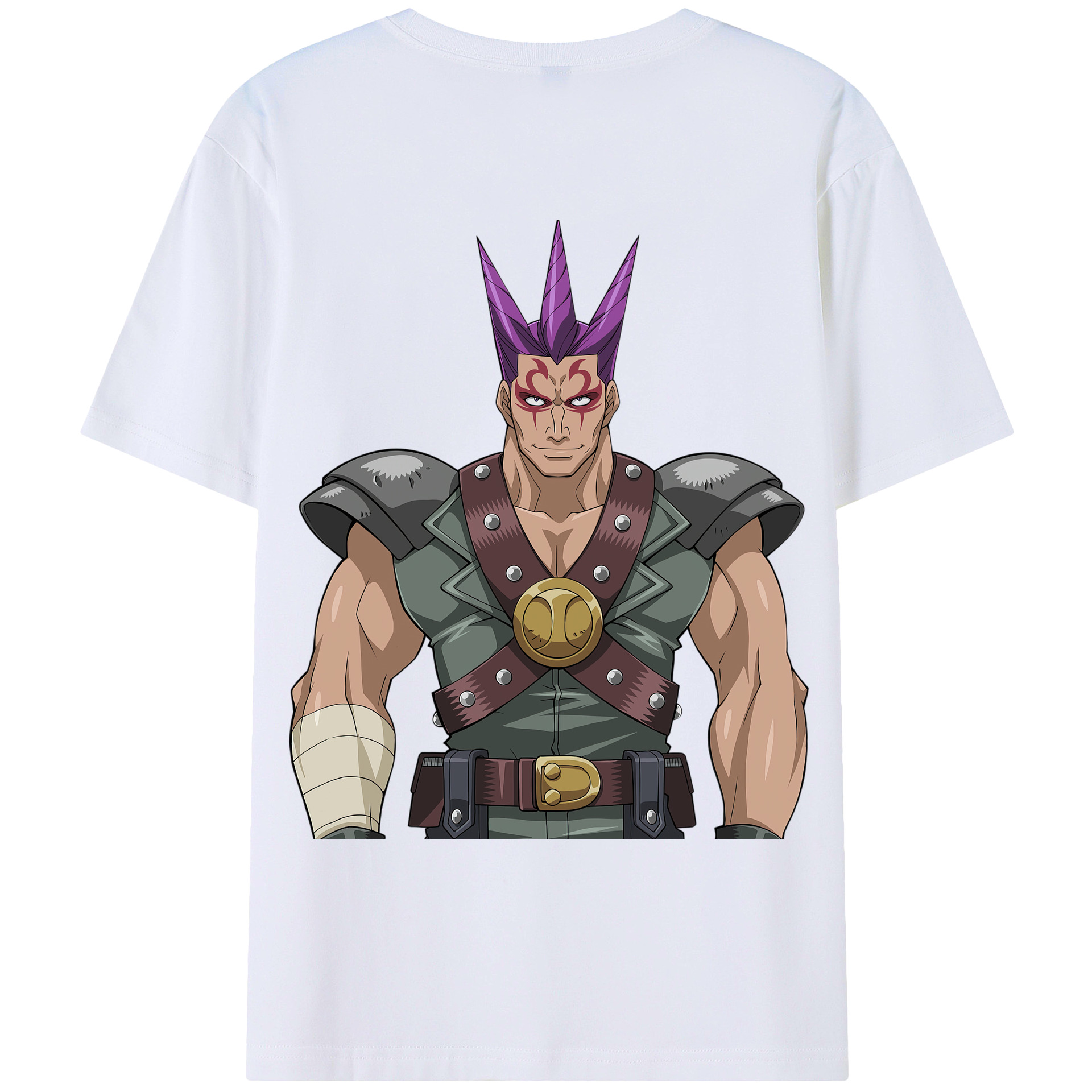 （画像用） 遊☆戯☆王 Yu-Gi-Oh! 綿100％ メンズ半袖Tシャツ（バックプリント） 通気性