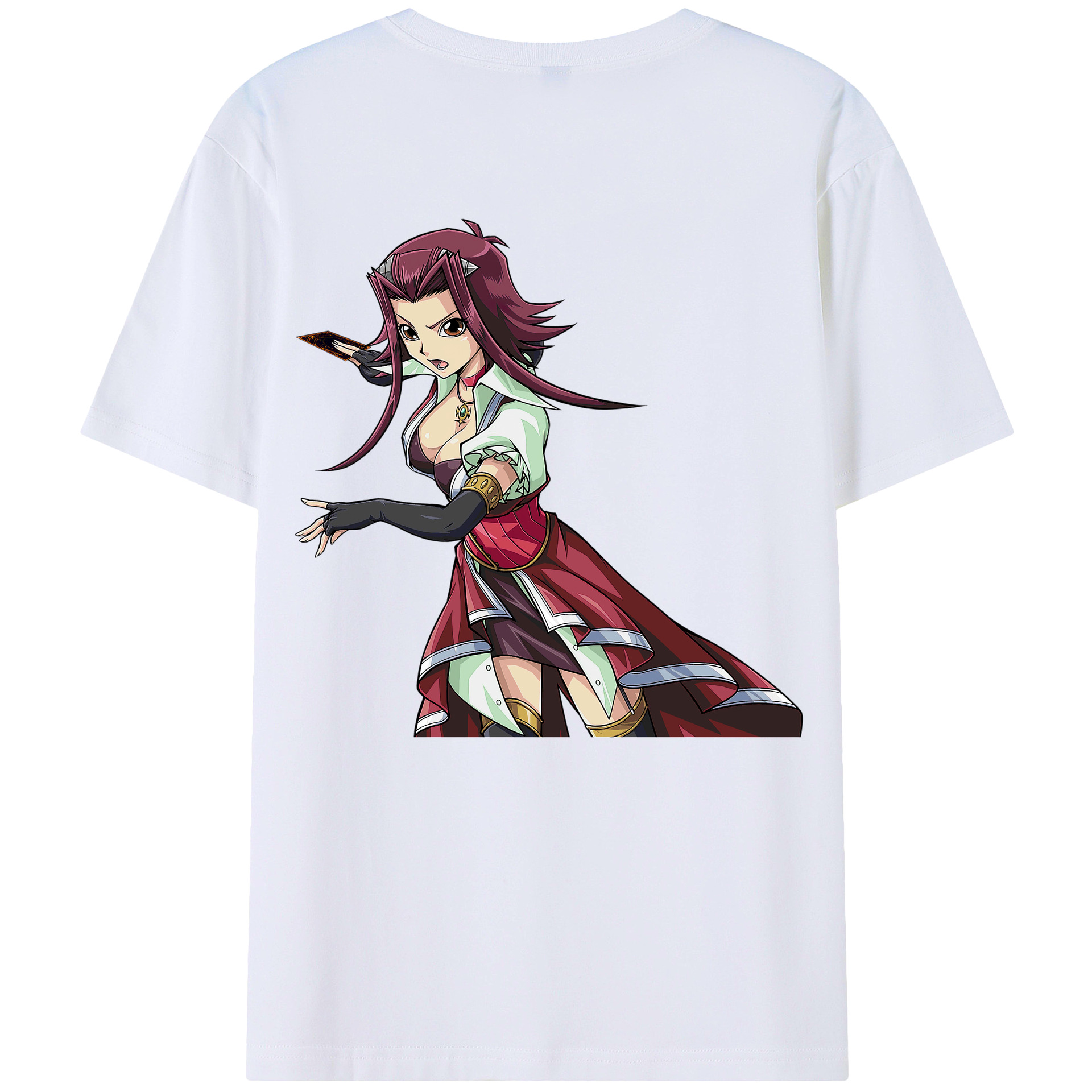 （画像用） 遊☆戯☆王 Yu-Gi-Oh! 綿100％ メンズ半袖Tシャツ（バックプリント） 通気性