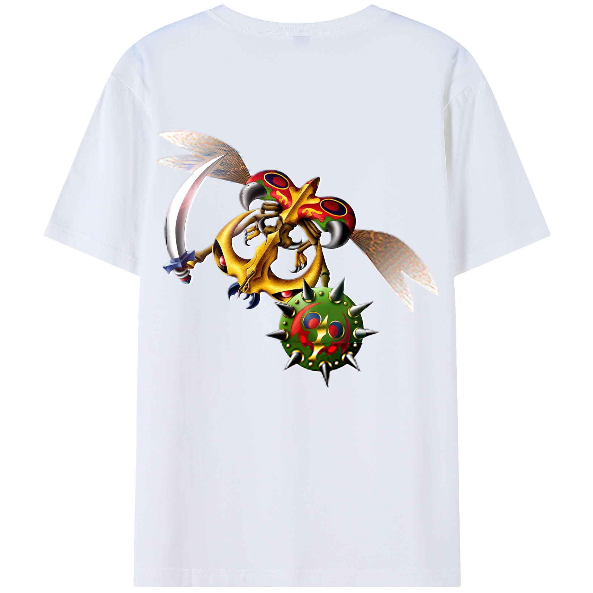 （画像用） 遊☆戯☆王 Yu-Gi-Oh! 綿100％ メンズ半袖Tシャツ（バックプリント） 通気性