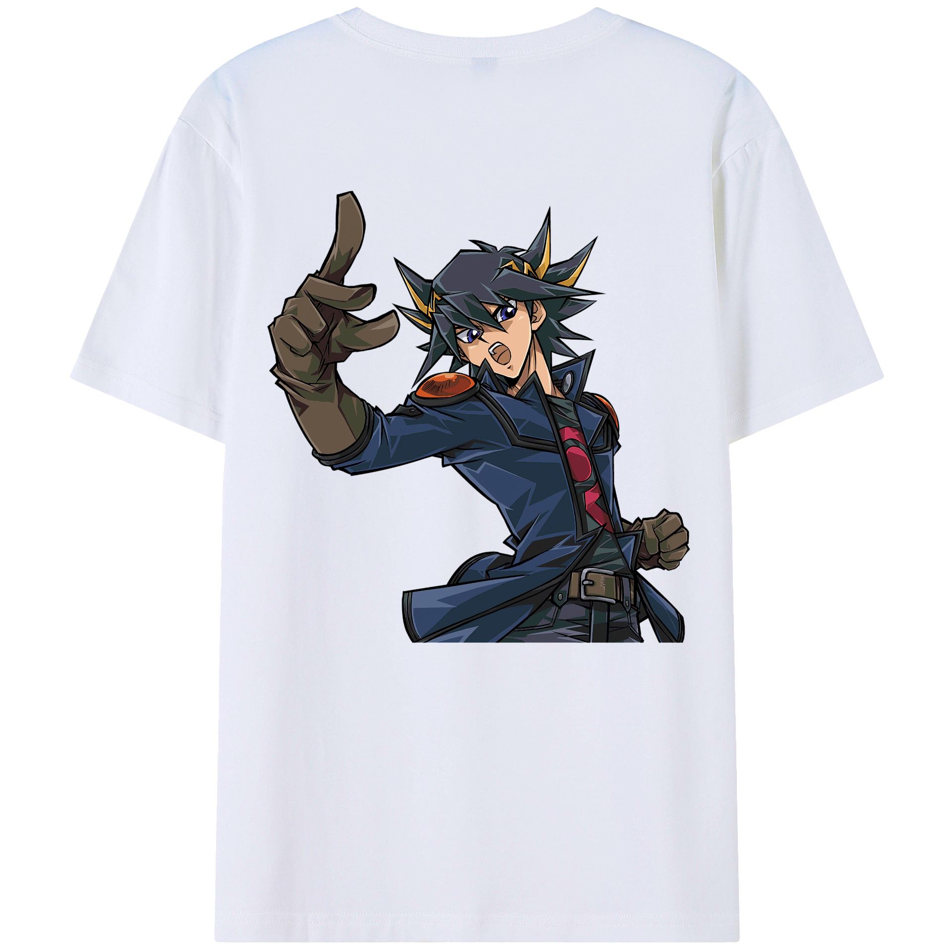 （画像用） 遊☆戯☆王 Yu-Gi-Oh! 綿100％ メンズ半袖Tシャツ（バックプリント） 通気性