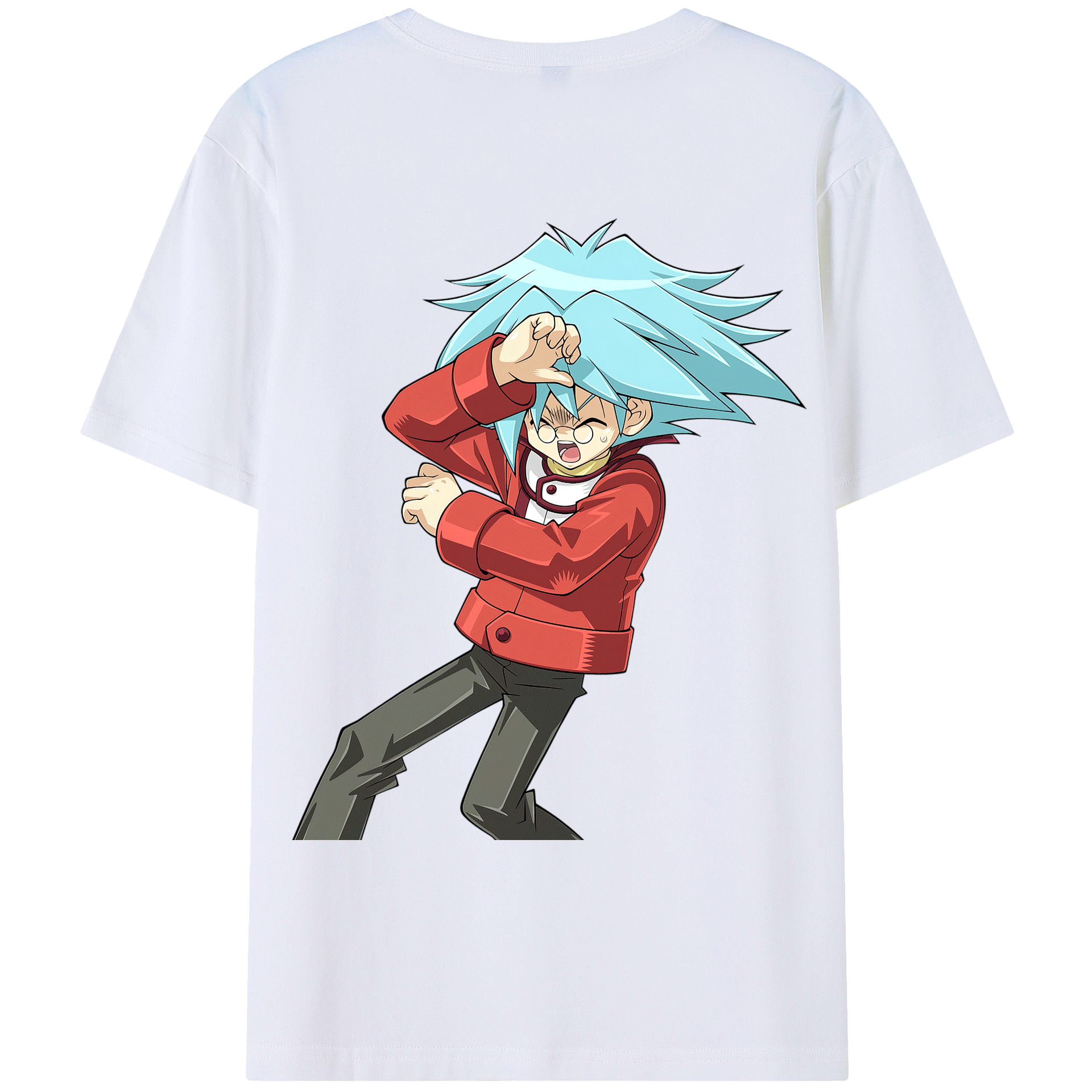 （画像用） 遊☆戯☆王 Yu-Gi-Oh! 綿100％ メンズ半袖Tシャツ（バックプリント） 通気性