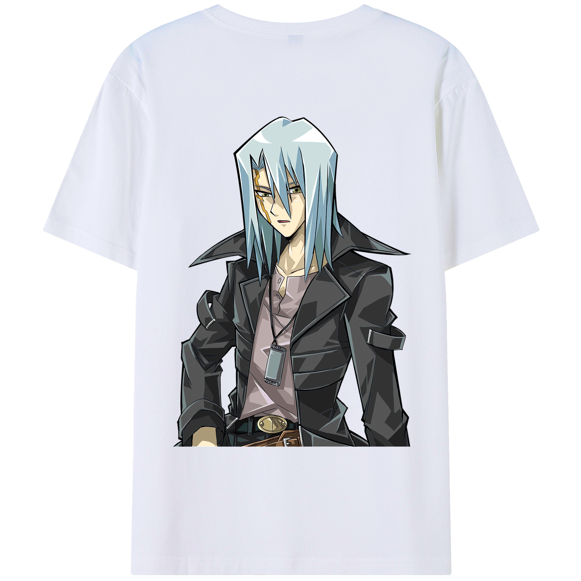 （画像用） 遊☆戯☆王 Yu-Gi-Oh! 綿100％ メンズ半袖Tシャツ（バックプリント） 通気性