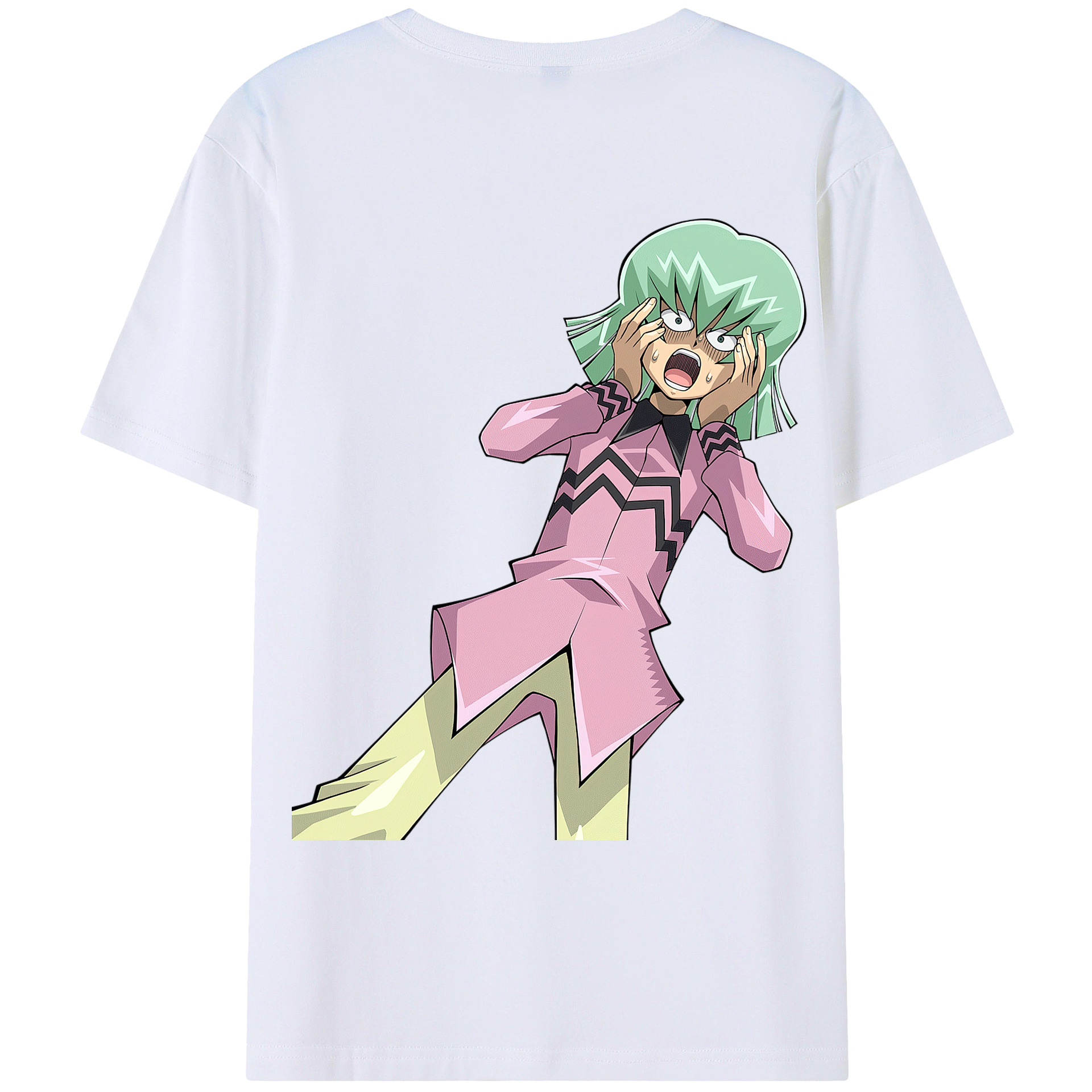 （画像用） 遊☆戯☆王 Yu-Gi-Oh! 綿100％ メンズ半袖Tシャツ（バックプリント） 通気性