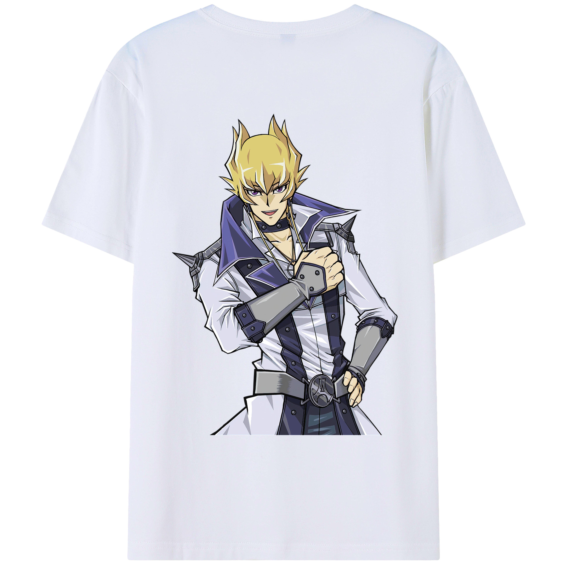 （画像用） 遊☆戯☆王 Yu-Gi-Oh! 綿100％ メンズ半袖Tシャツ（バックプリント） 通気性