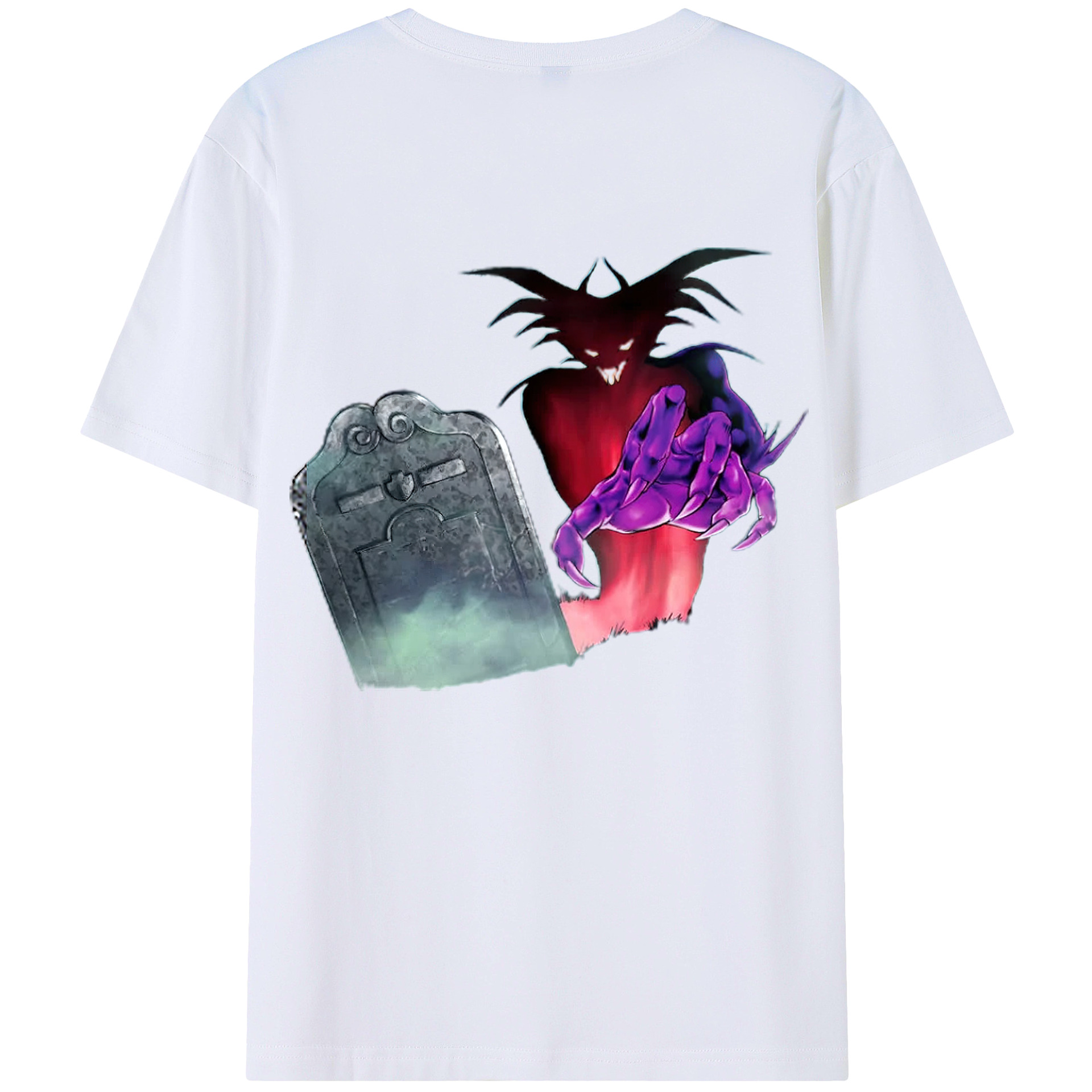 （画像用） 遊☆戯☆王 Yu-Gi-Oh! 綿100％ メンズ半袖Tシャツ（バックプリント） 通気性