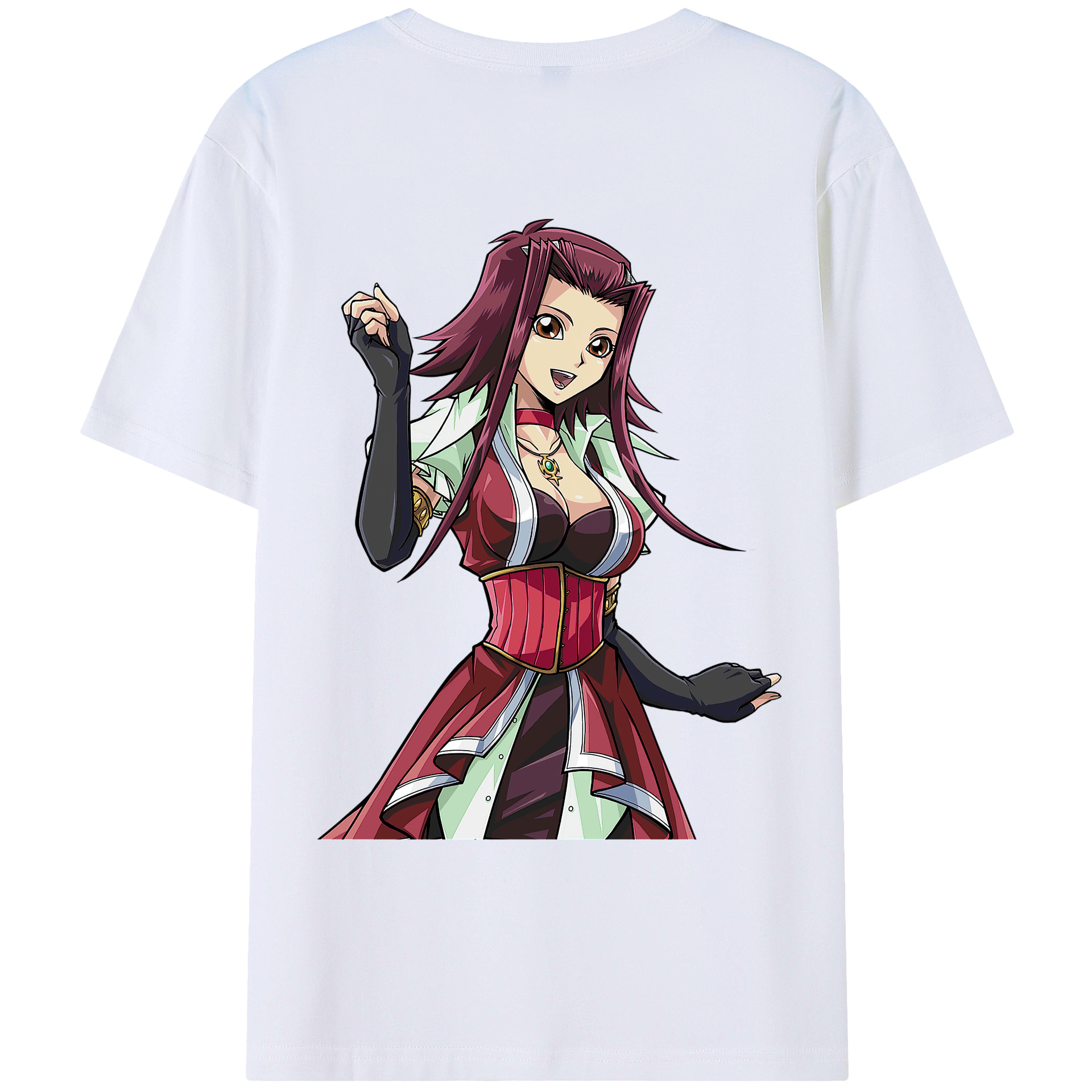 （画像用） 遊☆戯☆王 Yu-Gi-Oh! 綿100％ メンズ半袖Tシャツ（バックプリント） 通気性
