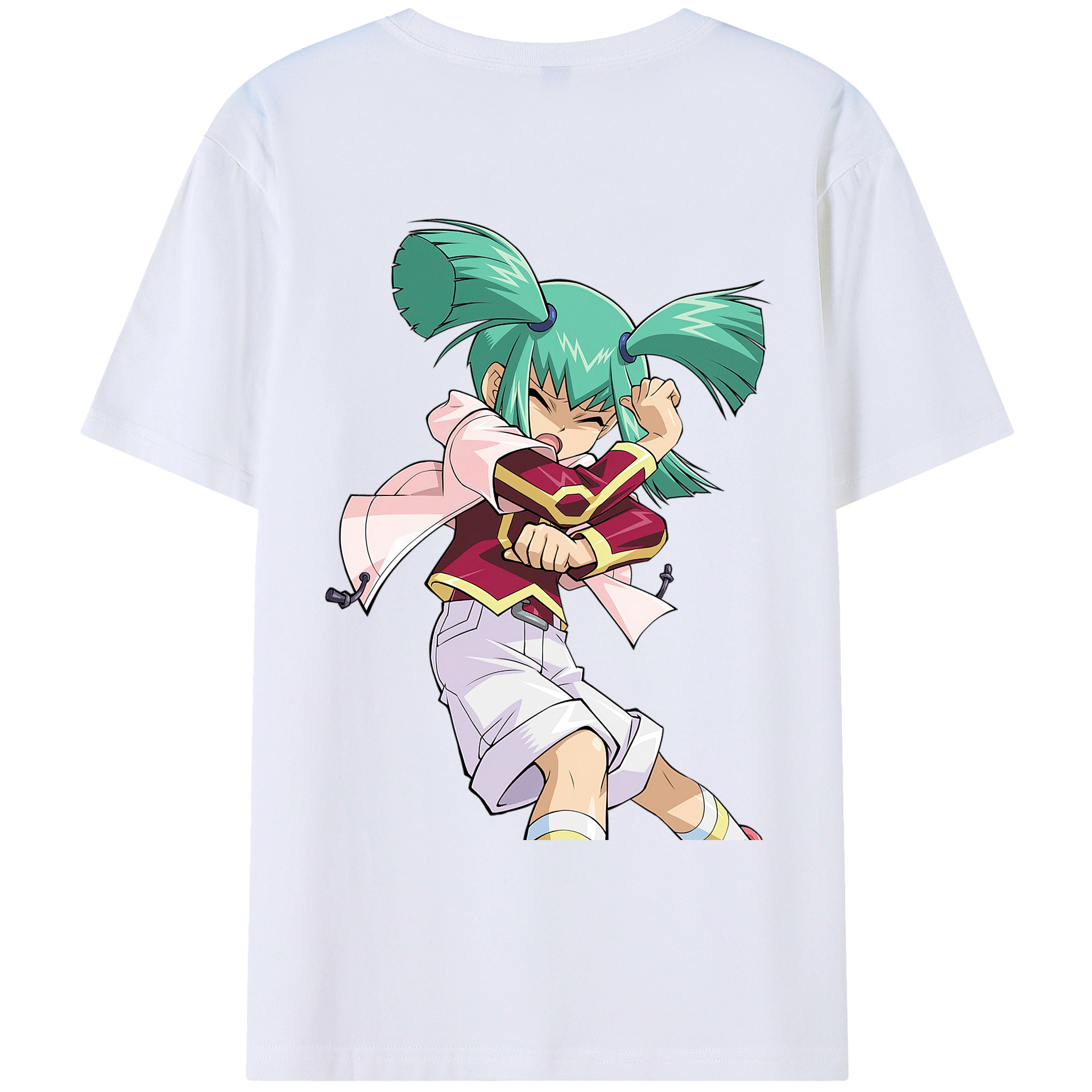 （画像用） 遊☆戯☆王 Yu-Gi-Oh! 綿100％ メンズ半袖Tシャツ（バックプリント） 通気性