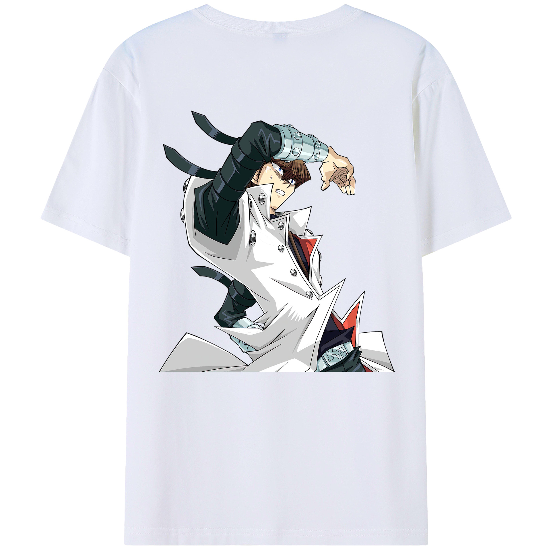 （画像用） 遊☆戯☆王 Yu-Gi-Oh! 綿100％ メンズ半袖Tシャツ（バックプリント） 通気性