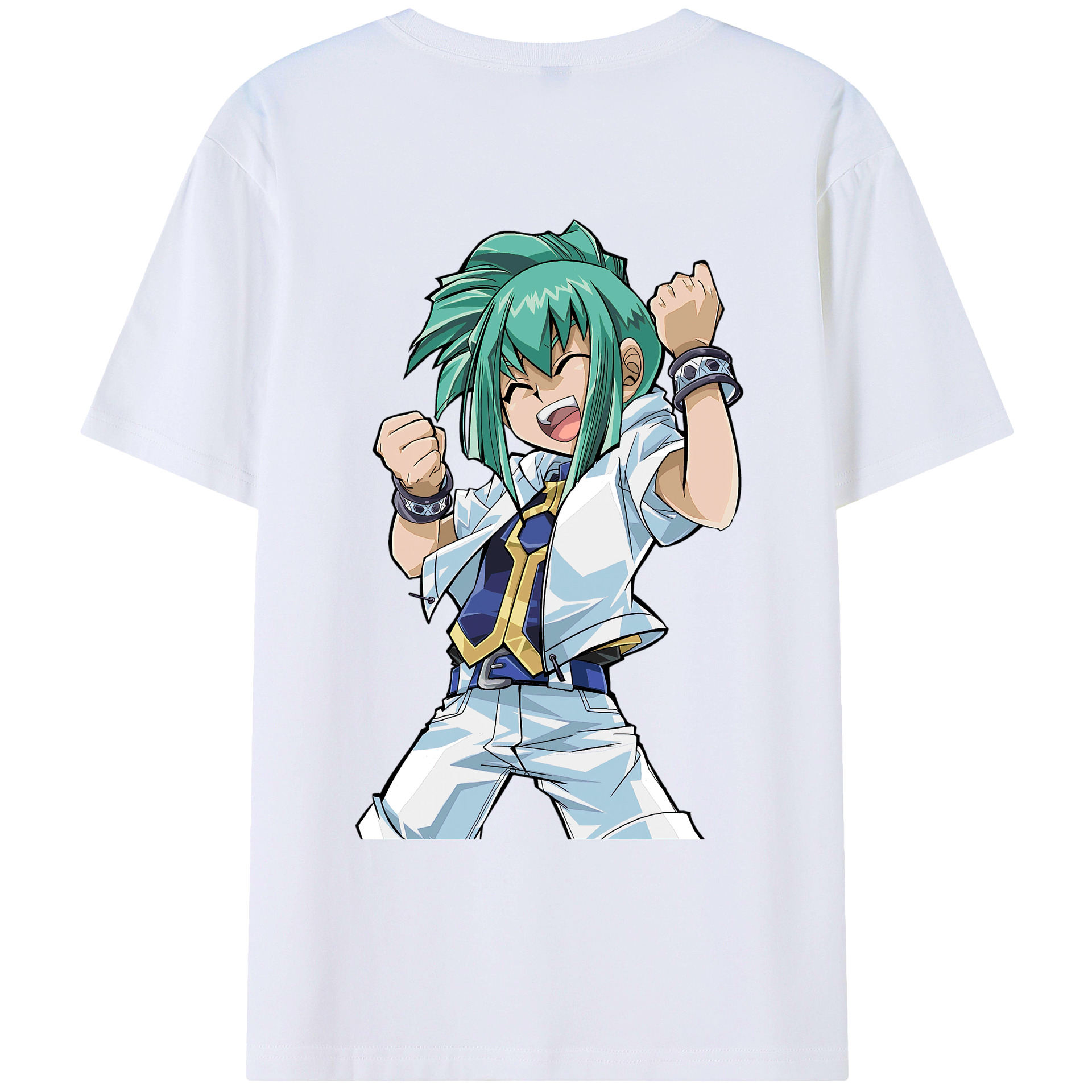 （画像用） 遊☆戯☆王 Yu-Gi-Oh! 綿100％ メンズ半袖Tシャツ（バックプリント） 通気性