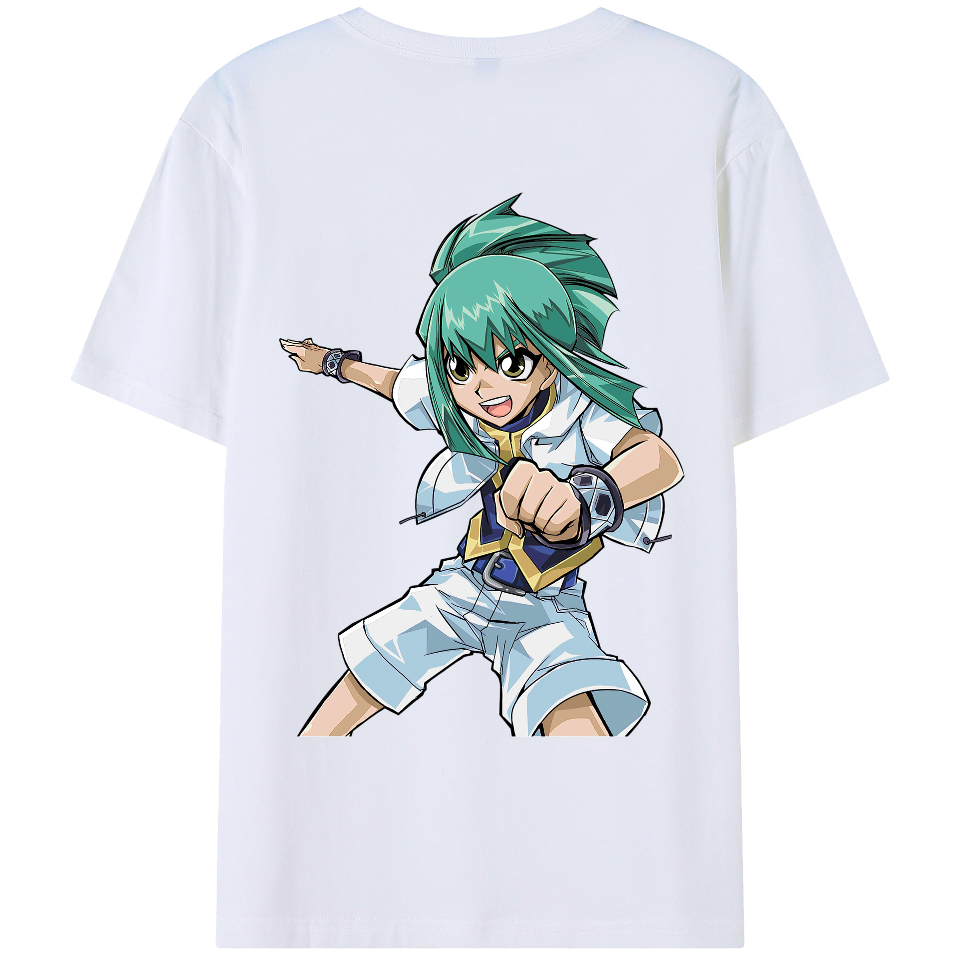 （画像用） 遊☆戯☆王 Yu-Gi-Oh! 綿100％ メンズ半袖Tシャツ（バックプリント） 通気性