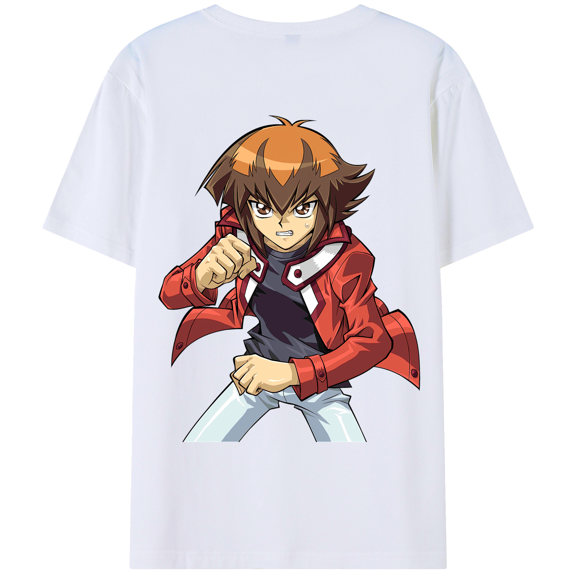 （画像用） 遊☆戯☆王 Yu-Gi-Oh! 綿100％ メンズ半袖Tシャツ（バックプリント） 通気性