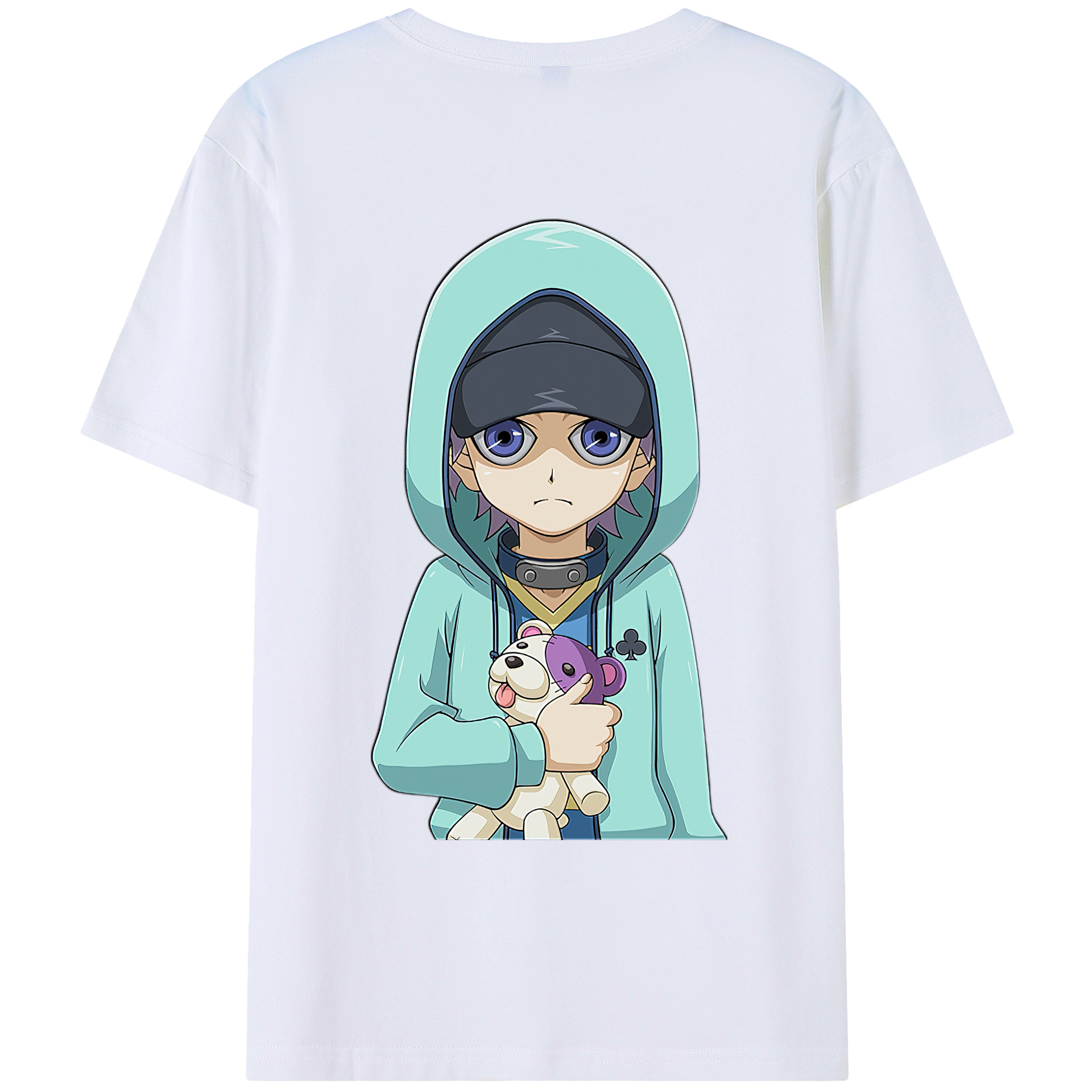 （画像用） 遊☆戯☆王 Yu-Gi-Oh! 綿100％ メンズ半袖Tシャツ（バックプリント） 通気性
