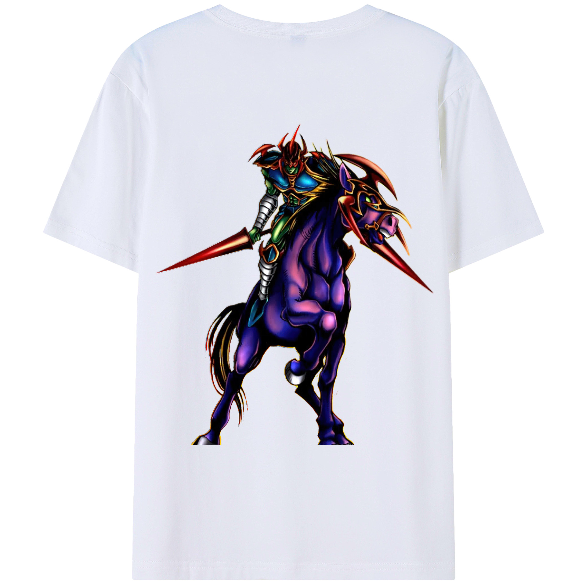 （画像用） 遊☆戯☆王 Yu-Gi-Oh! 綿100％ メンズ半袖Tシャツ（バックプリント） 通気性