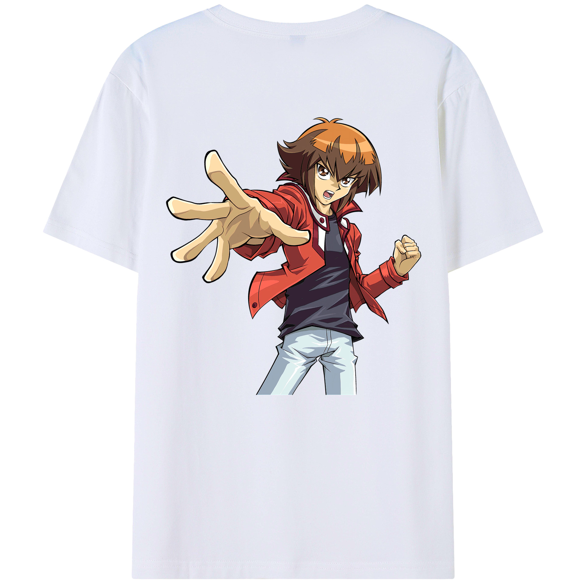 （画像用） 遊☆戯☆王 Yu-Gi-Oh! 綿100％ メンズ半袖Tシャツ（バックプリント） 通気性