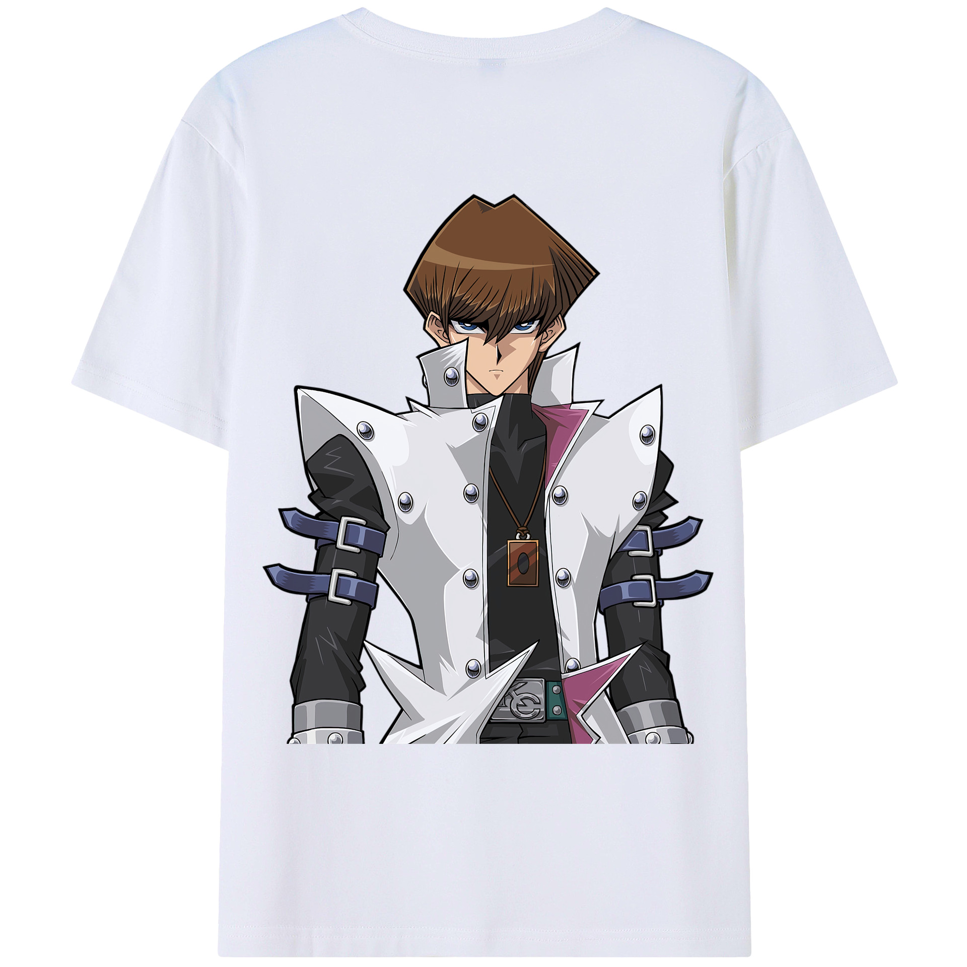 （画像用） 遊☆戯☆王 Yu-Gi-Oh! 綿100％ メンズ半袖Tシャツ（バックプリント） 通気性