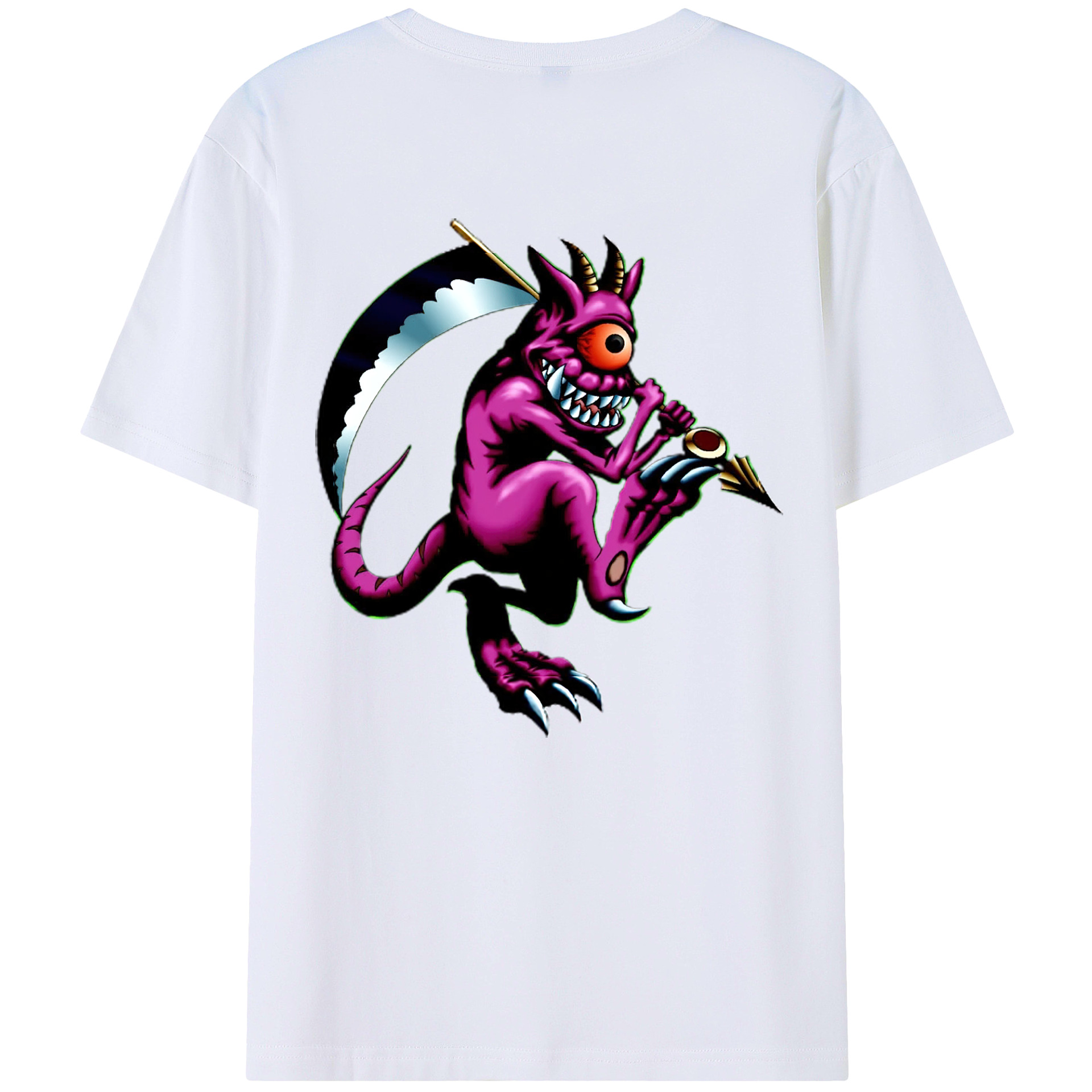 （画像用） 遊☆戯☆王 Yu-Gi-Oh! 綿100％ メンズ半袖Tシャツ（バックプリント） 通気性
