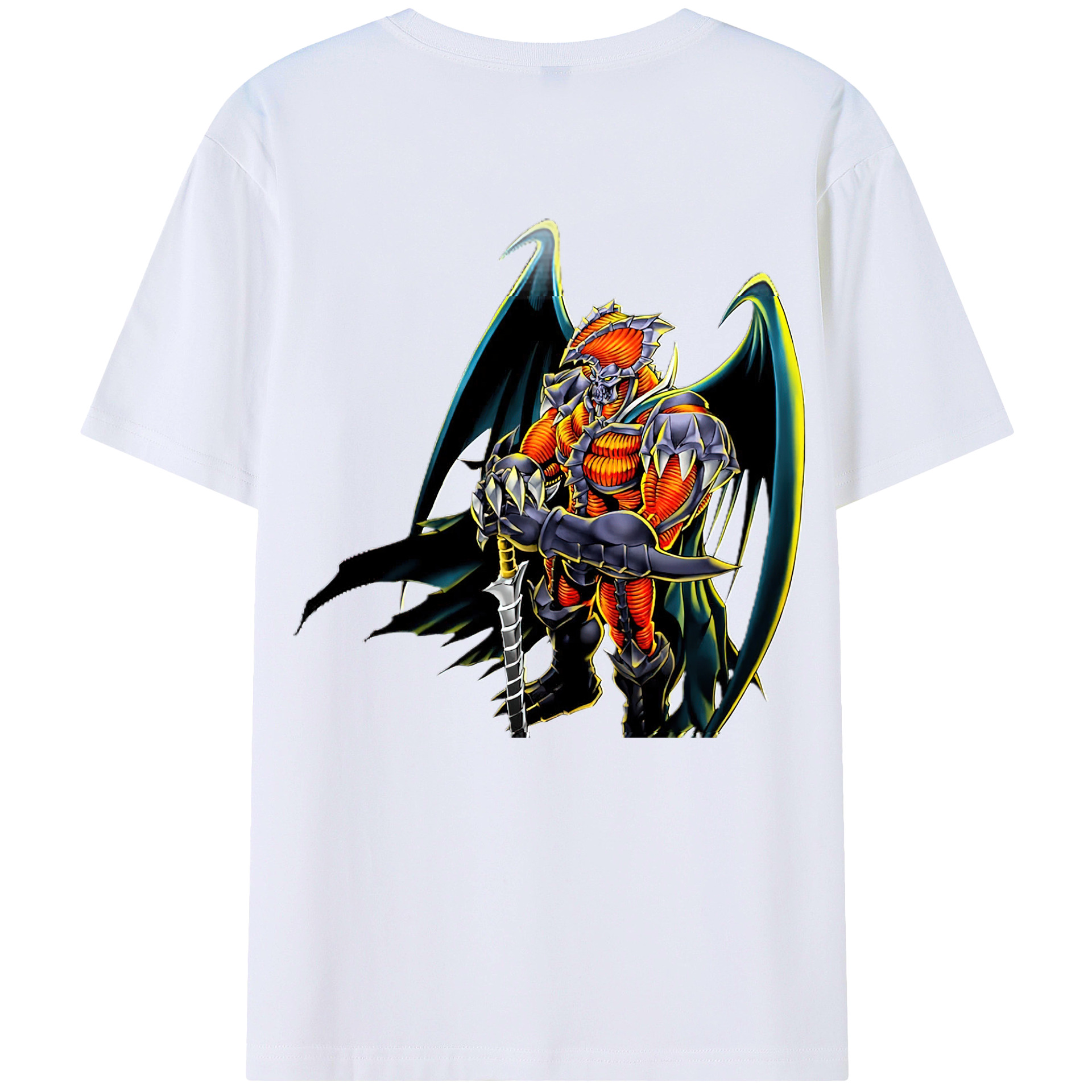 （画像用） 遊☆戯☆王 Yu-Gi-Oh! 綿100％ メンズ半袖Tシャツ（バックプリント） 通気性