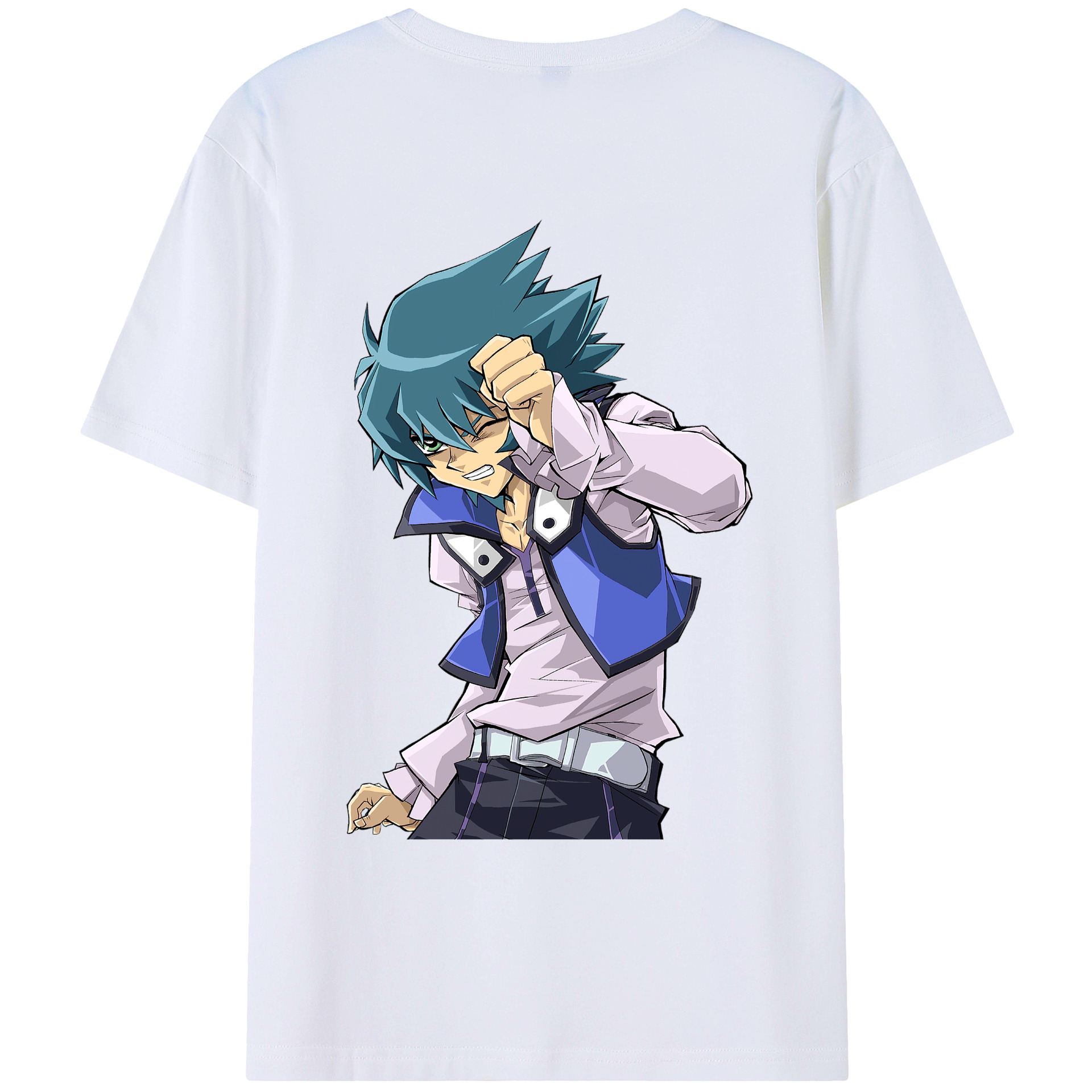 （画像用） 遊☆戯☆王 Yu-Gi-Oh! 綿100％ メンズ半袖Tシャツ（バックプリント） 通気性