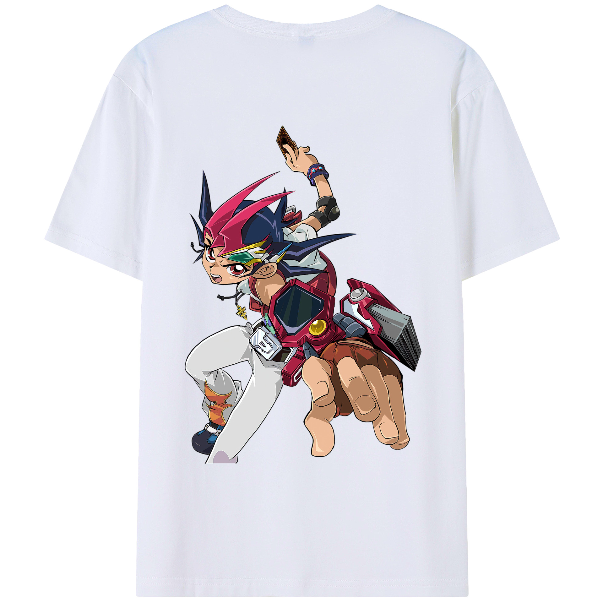 （画像用） 遊☆戯☆王 Yu-Gi-Oh! 綿100％ メンズ半袖Tシャツ（バックプリント） 通気性