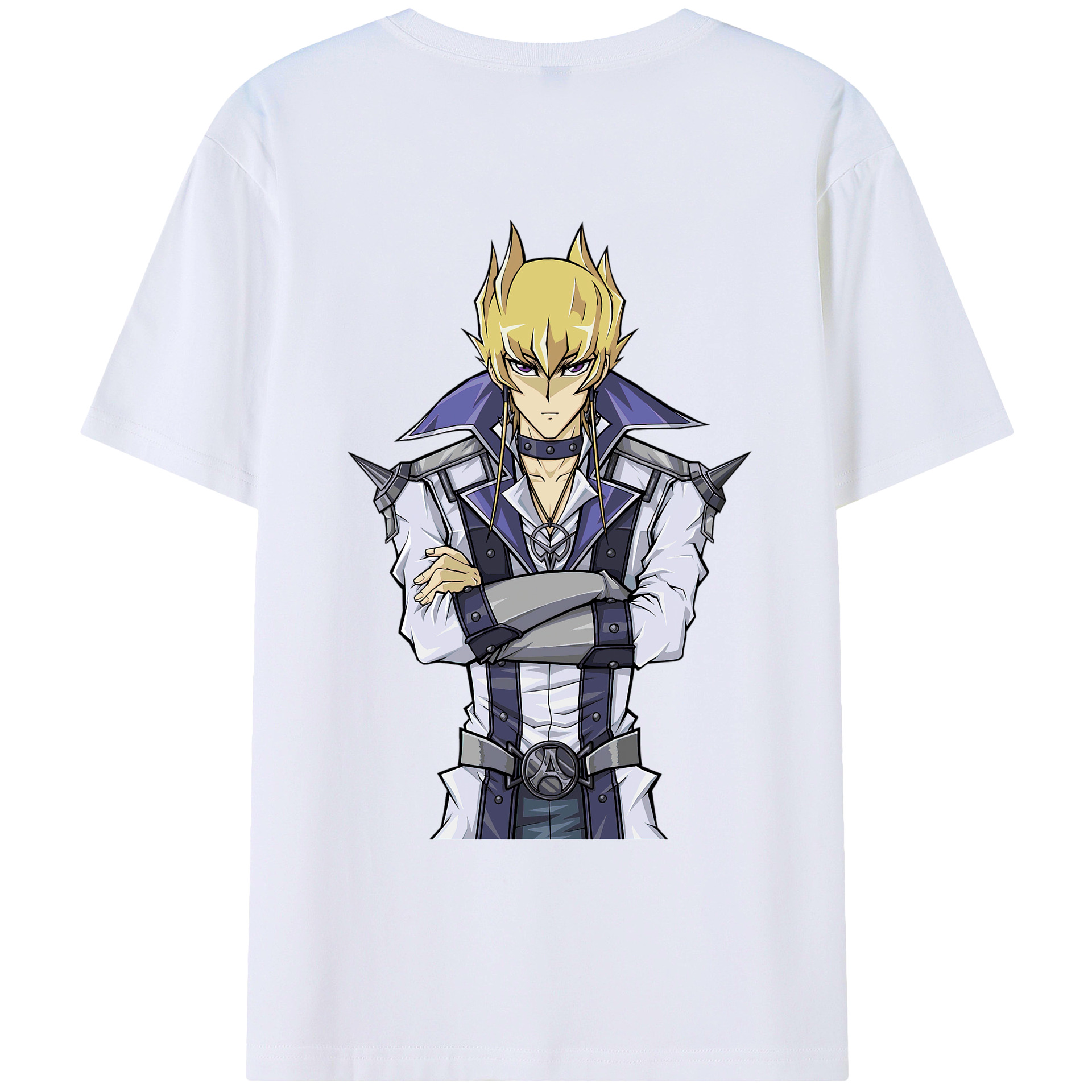 （画像用） 遊☆戯☆王 Yu-Gi-Oh! 綿100％ メンズ半袖Tシャツ（バックプリント） 通気性