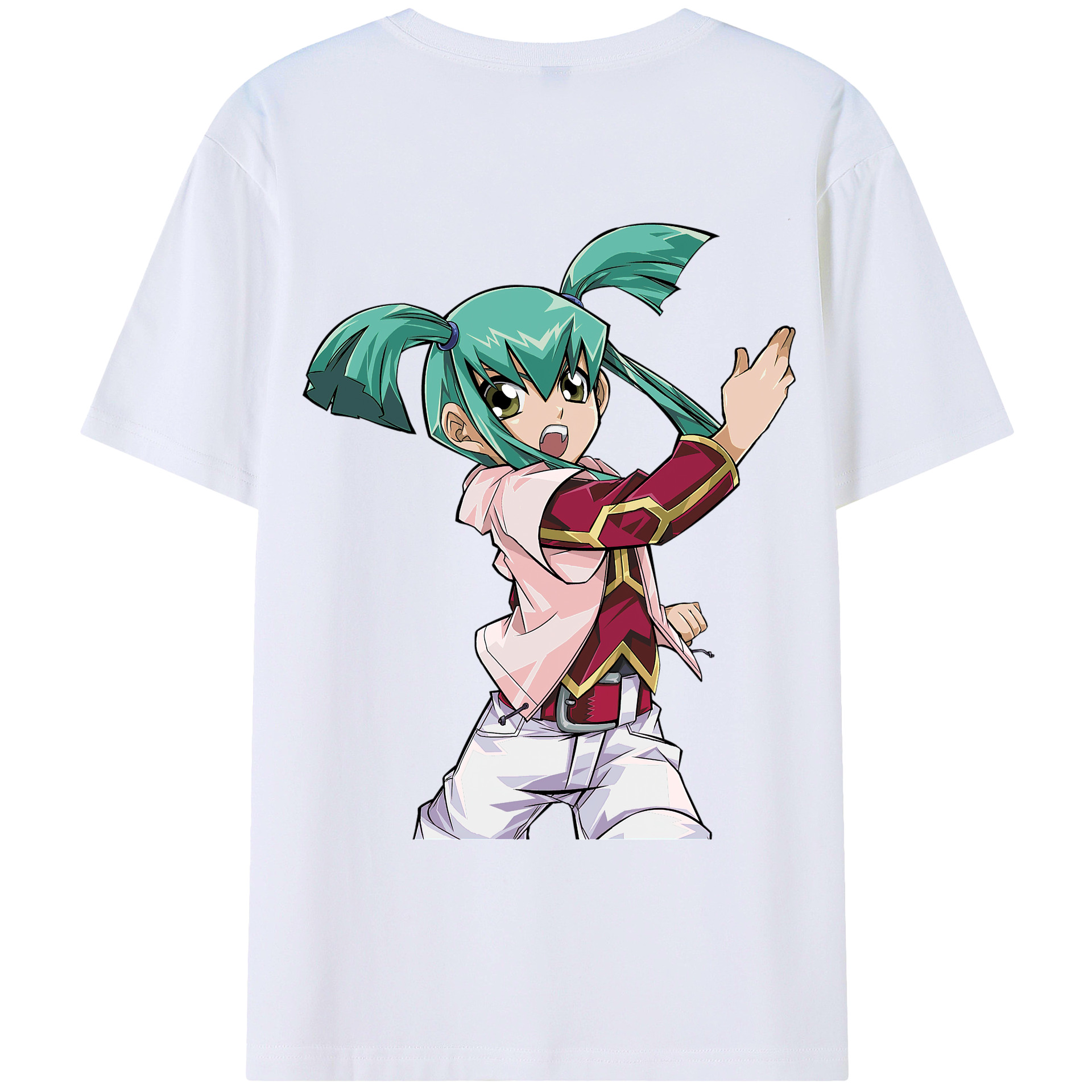 （画像用） 遊☆戯☆王 Yu-Gi-Oh! 綿100％ メンズ半袖Tシャツ（バックプリント） 通気性